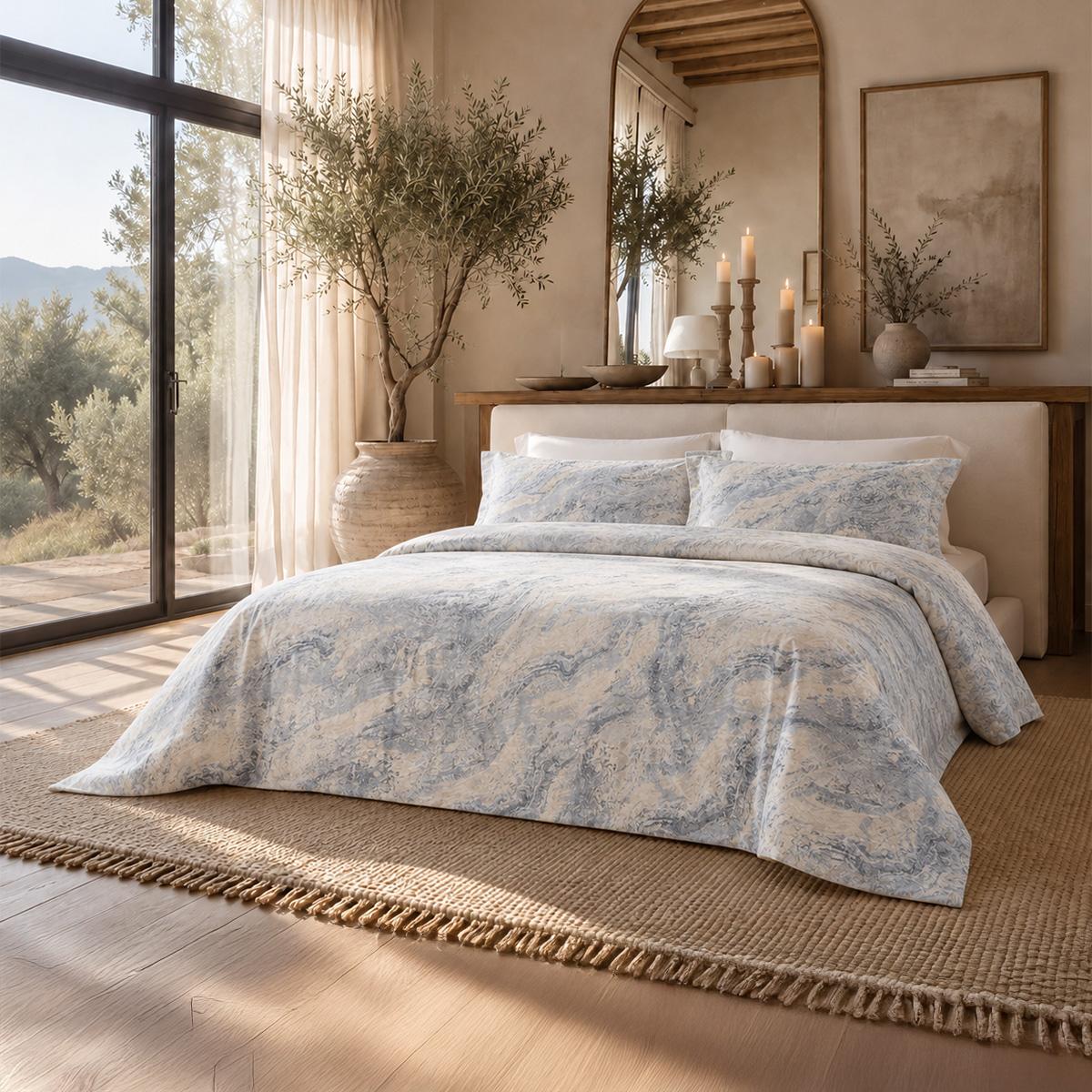 Tess Jacquard Duvet Cover Set 5Pcs Grey 260X240 cm