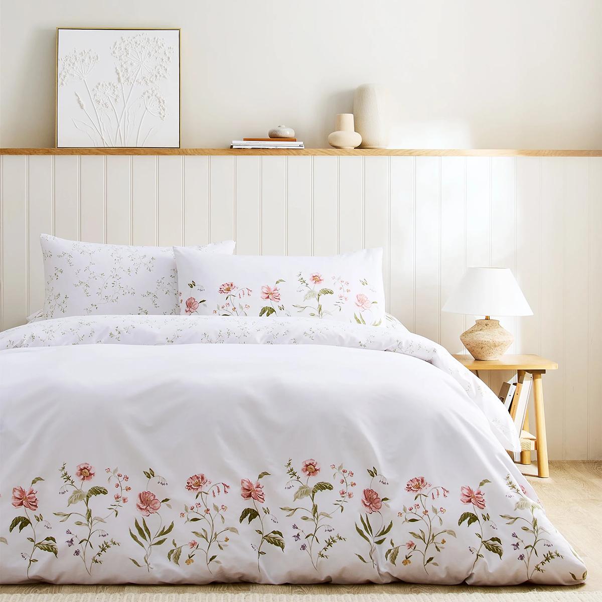 Poppy Printed Comforter Set 2Pcs Pink 160X220 cm