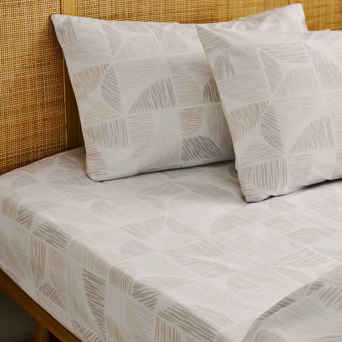 Dune Fitted Sheet Grey 200X200 cm