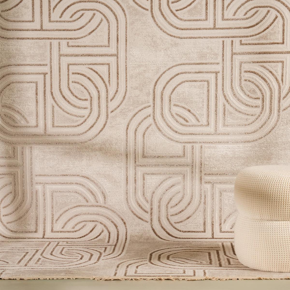 Chains Area Rug Champagne 160X230 cm
