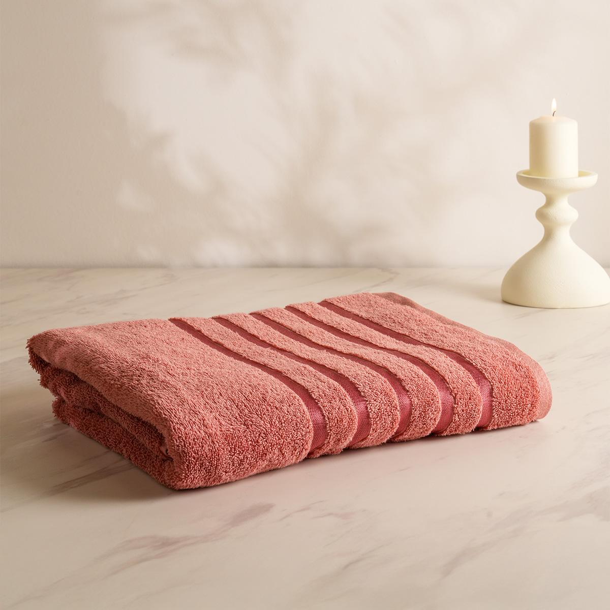 Lifestyle Plain Bath Sheet Towel Old Rose 90X150 cm