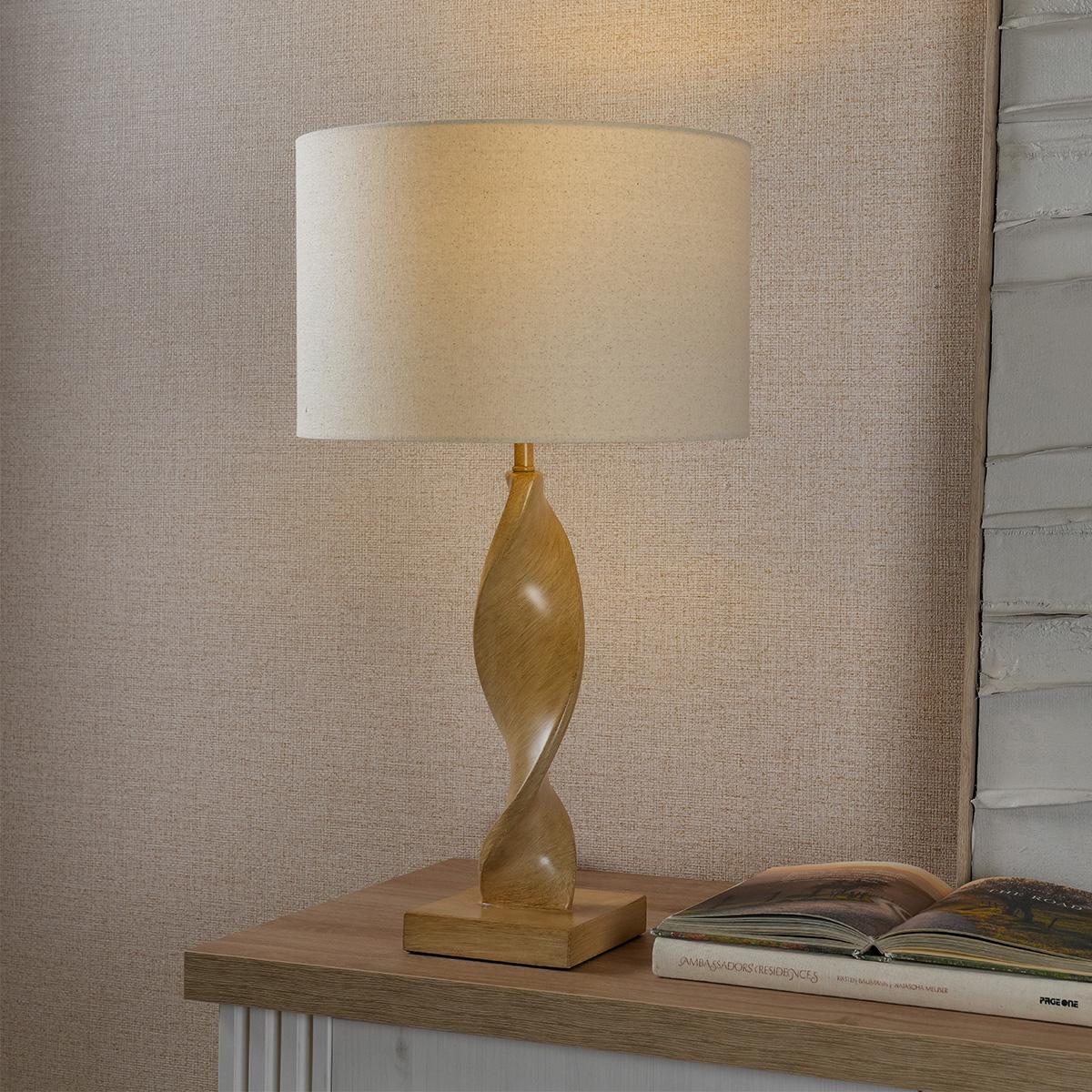 Twist Table Lamp Beige Height 63.5 cm