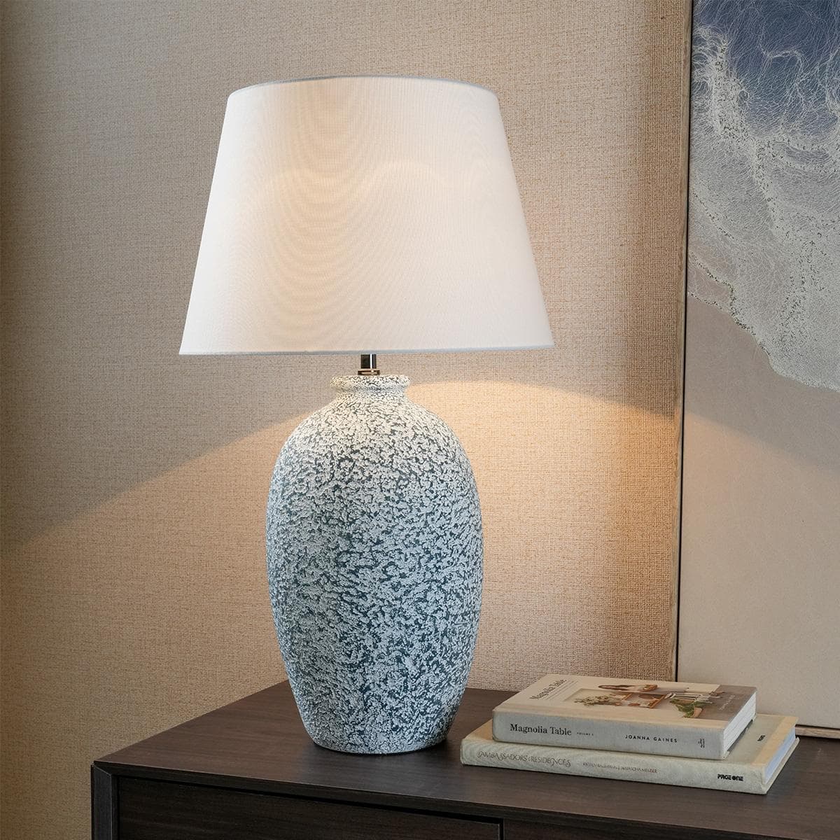 Sila Table Lamp White/Black Height 77 cm