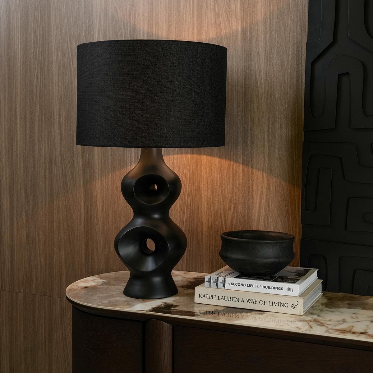 Tilly Table Lamp Black Height 74 cm