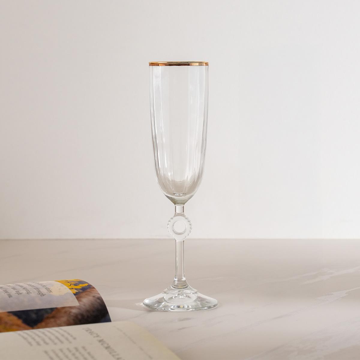 Kitara Stem Glass Gold 5.1X20.8 cm