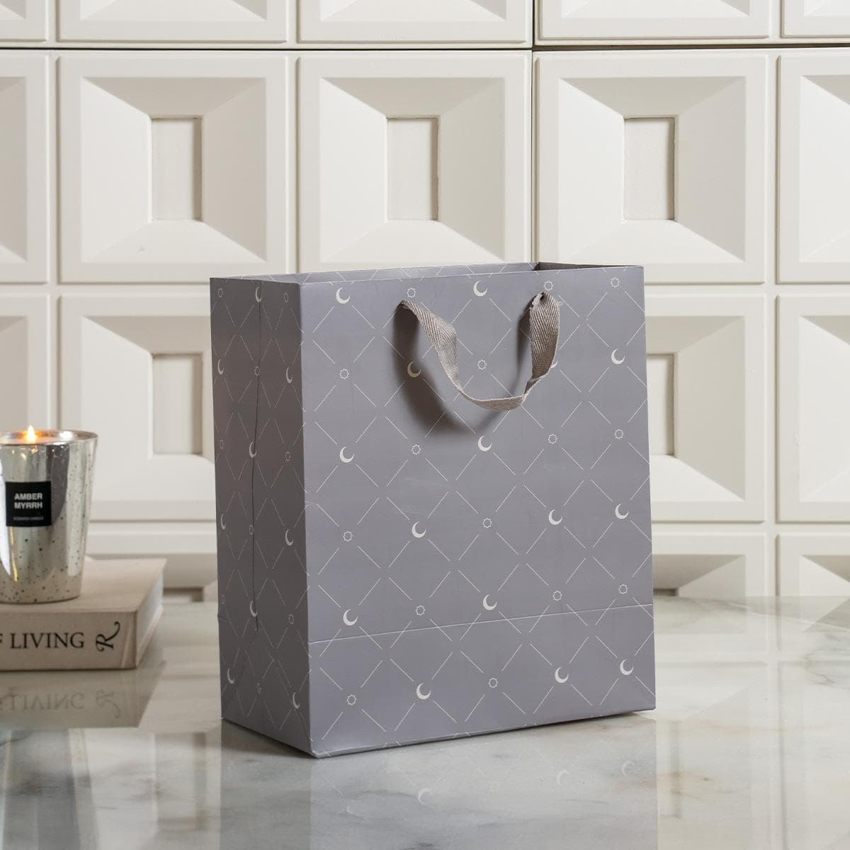 Anwar Gift Bag Grey 26X14X30 cm