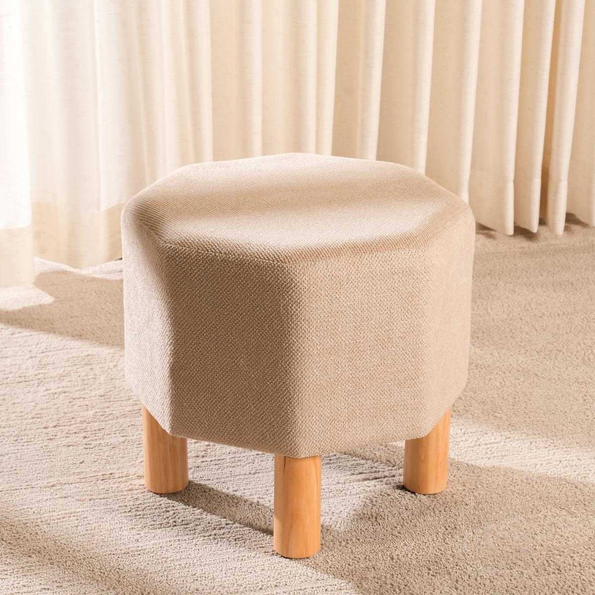 Noora Pouf Ivory 42X42 cm