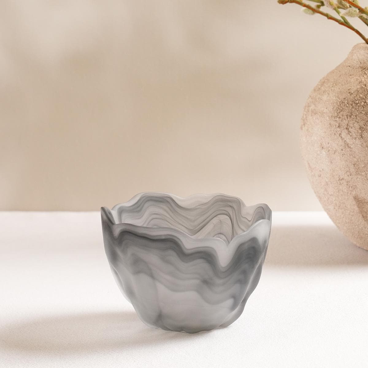 Foggy Small Bowl Grey 13X9 cm