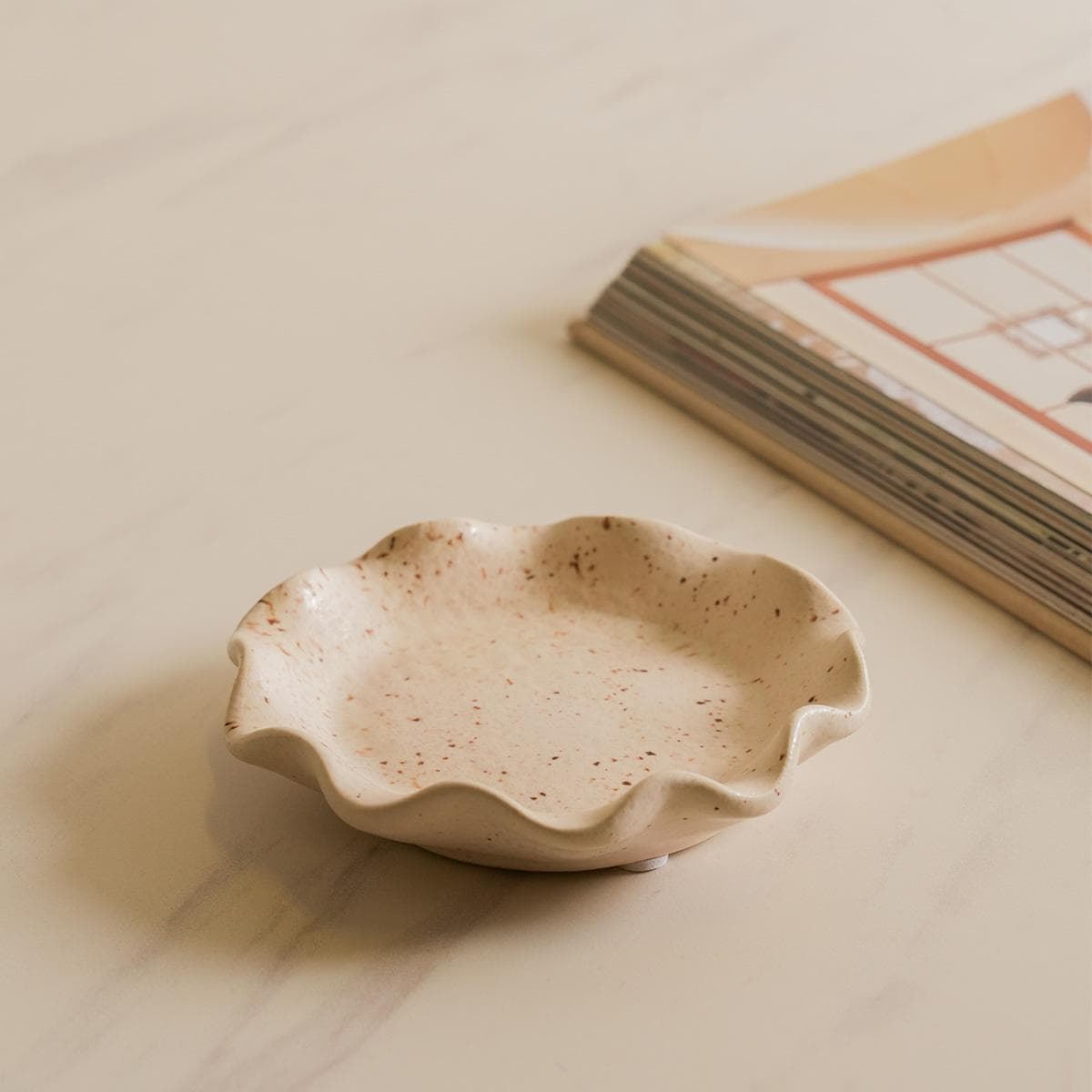 Jana Deco Plate Brown 12.7X12X2.5 cm