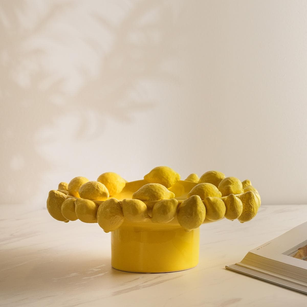 Limon Deco Tray Yellow 33.3X33.3X15 cm