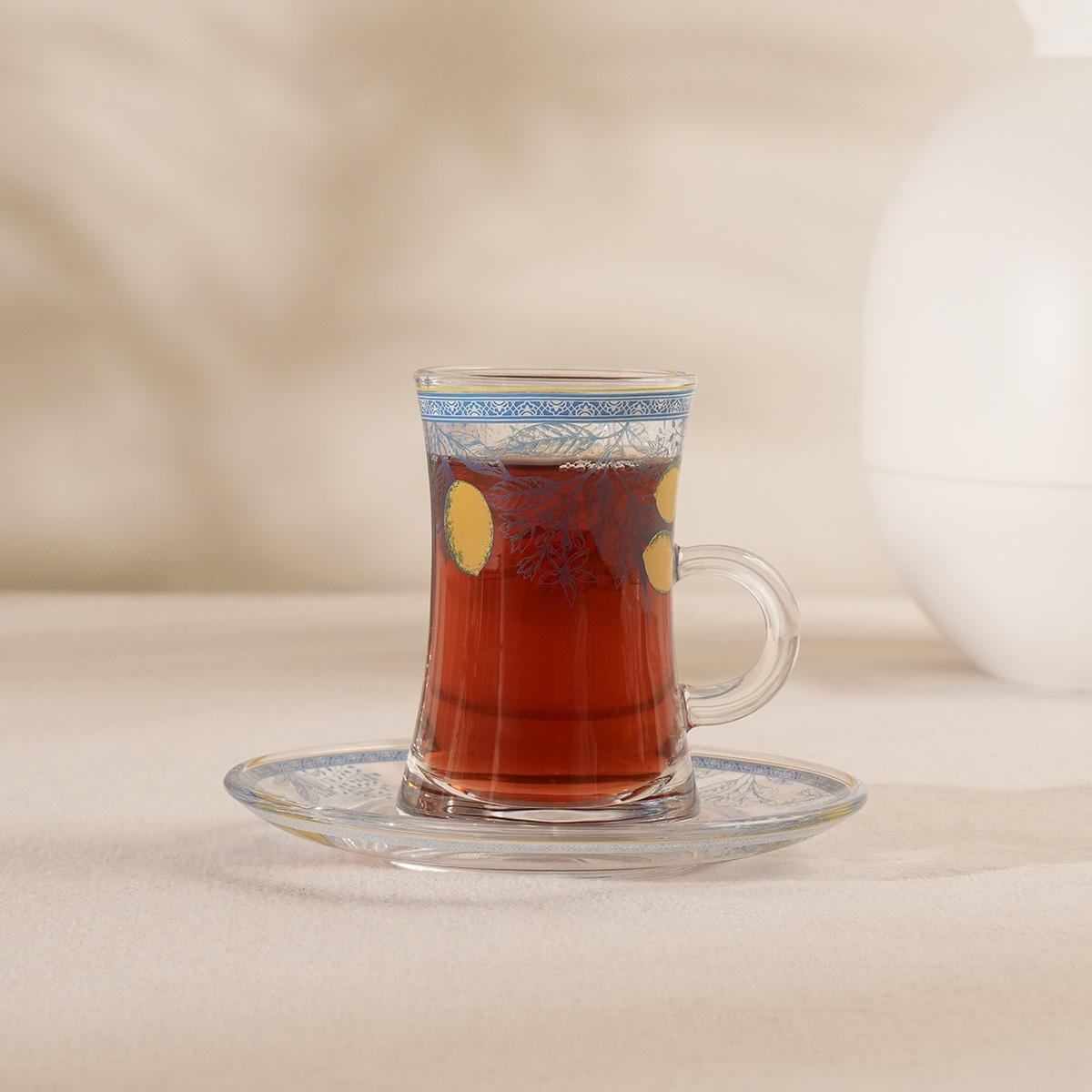 Limon Glass Istikana Set 6Pcs Blue