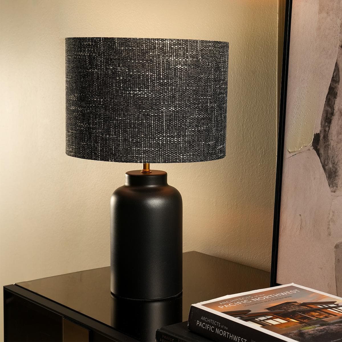 Baltic Table Lamp Black D28×H45 cm