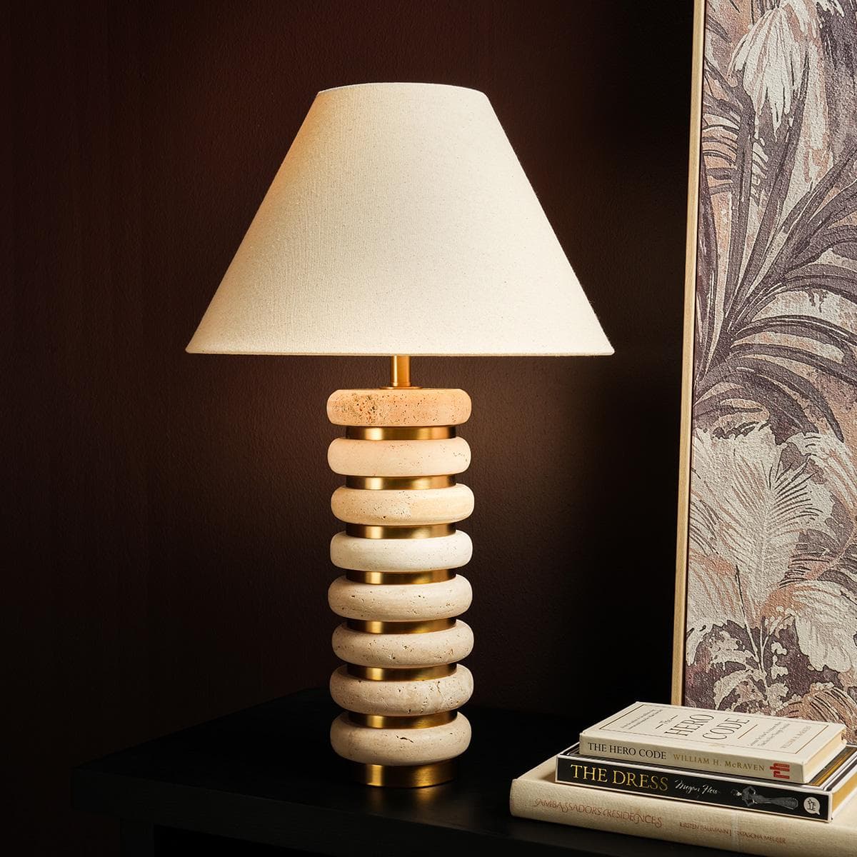 Twist Table Lamp Beige 61 cm