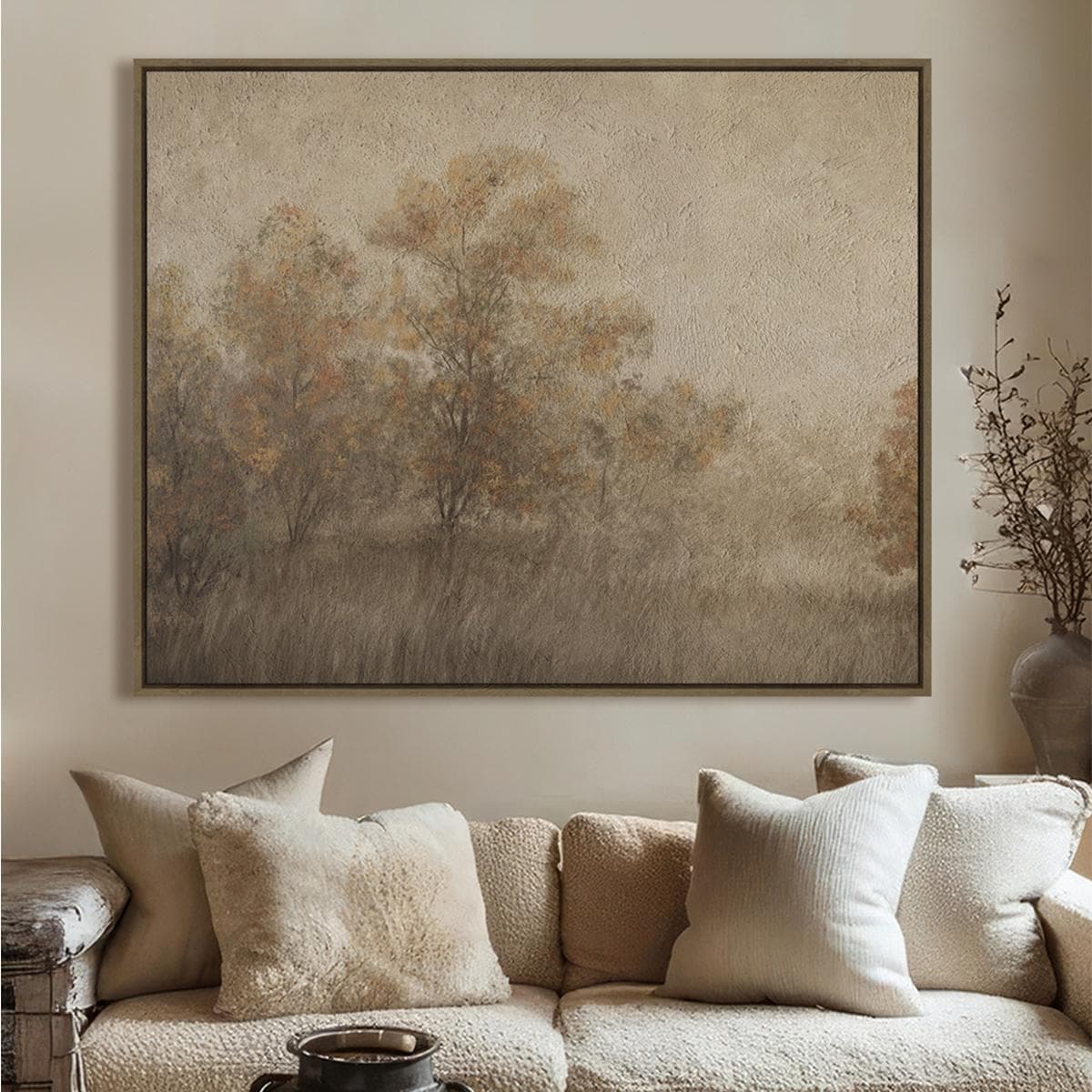 Fall Framed Art Beige 80X100 cm