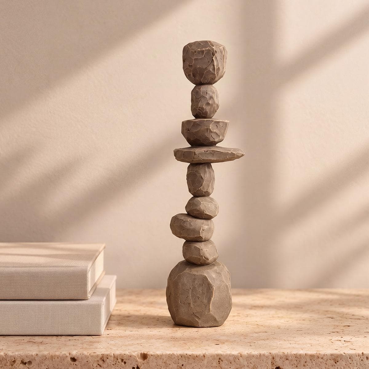 Totem Tower Ornament Brown 12.5x11.5 cm