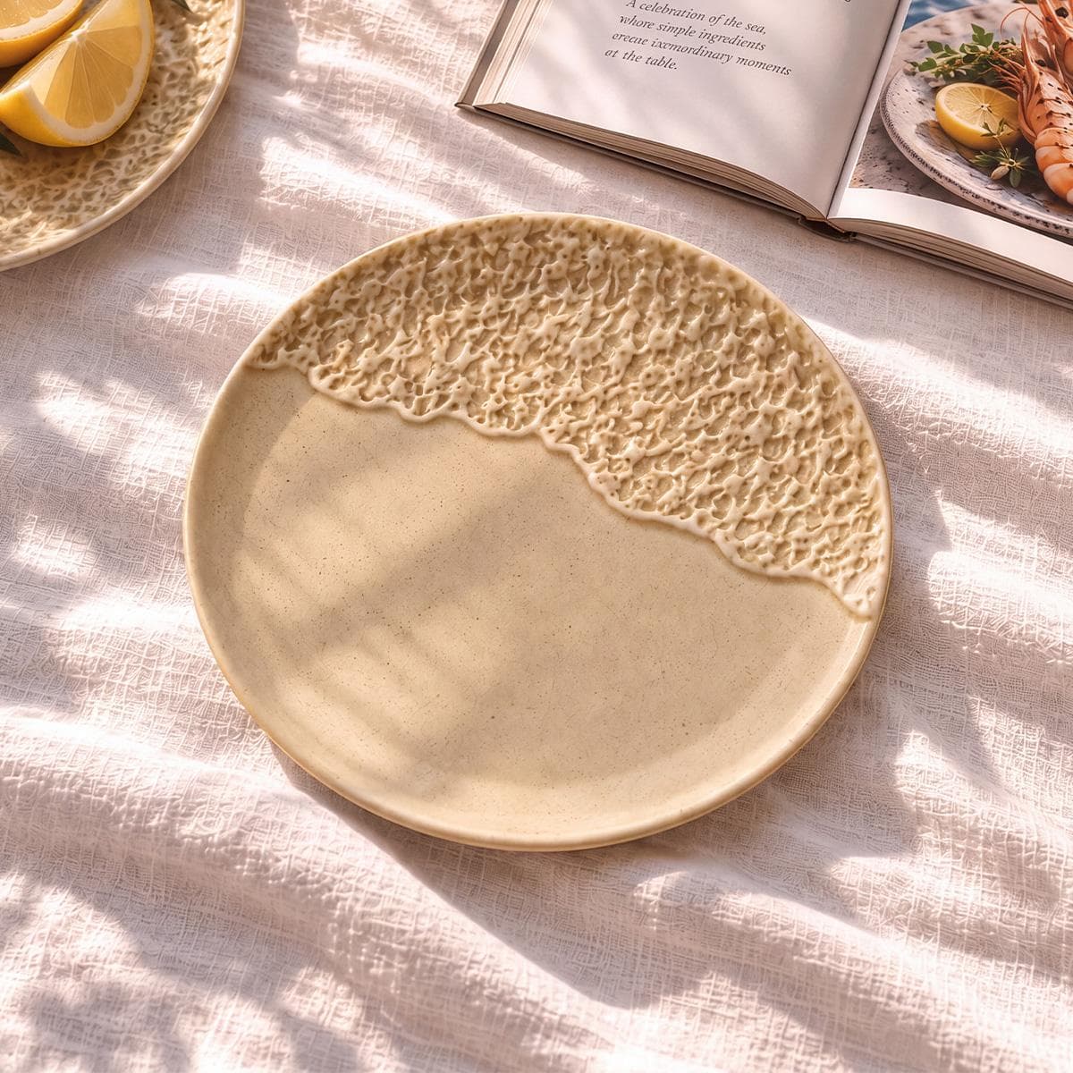 Sarab Side Plate Sand 20X1.7 cm