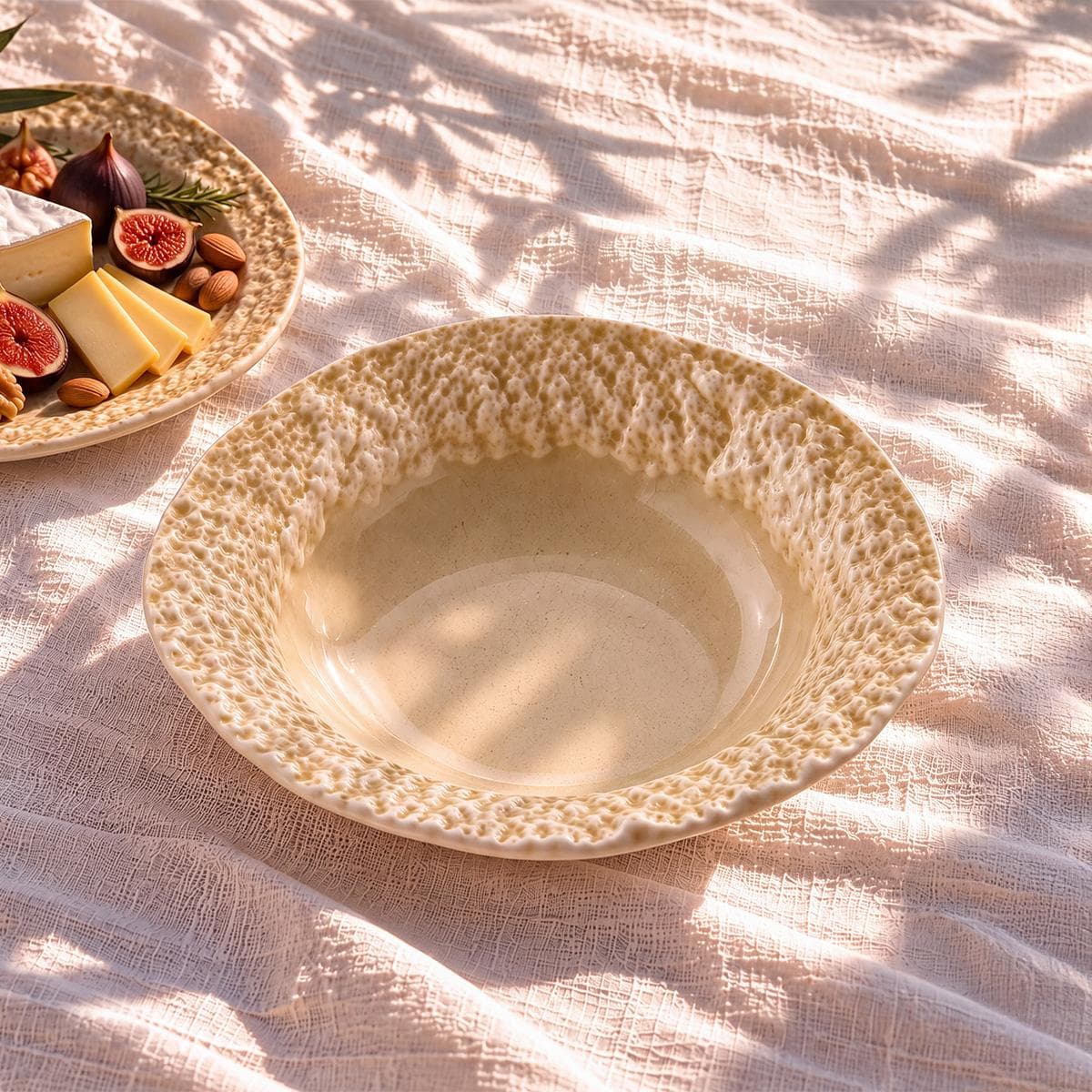 Sarab Serving Bowl Sand 25.5X7.5 cm