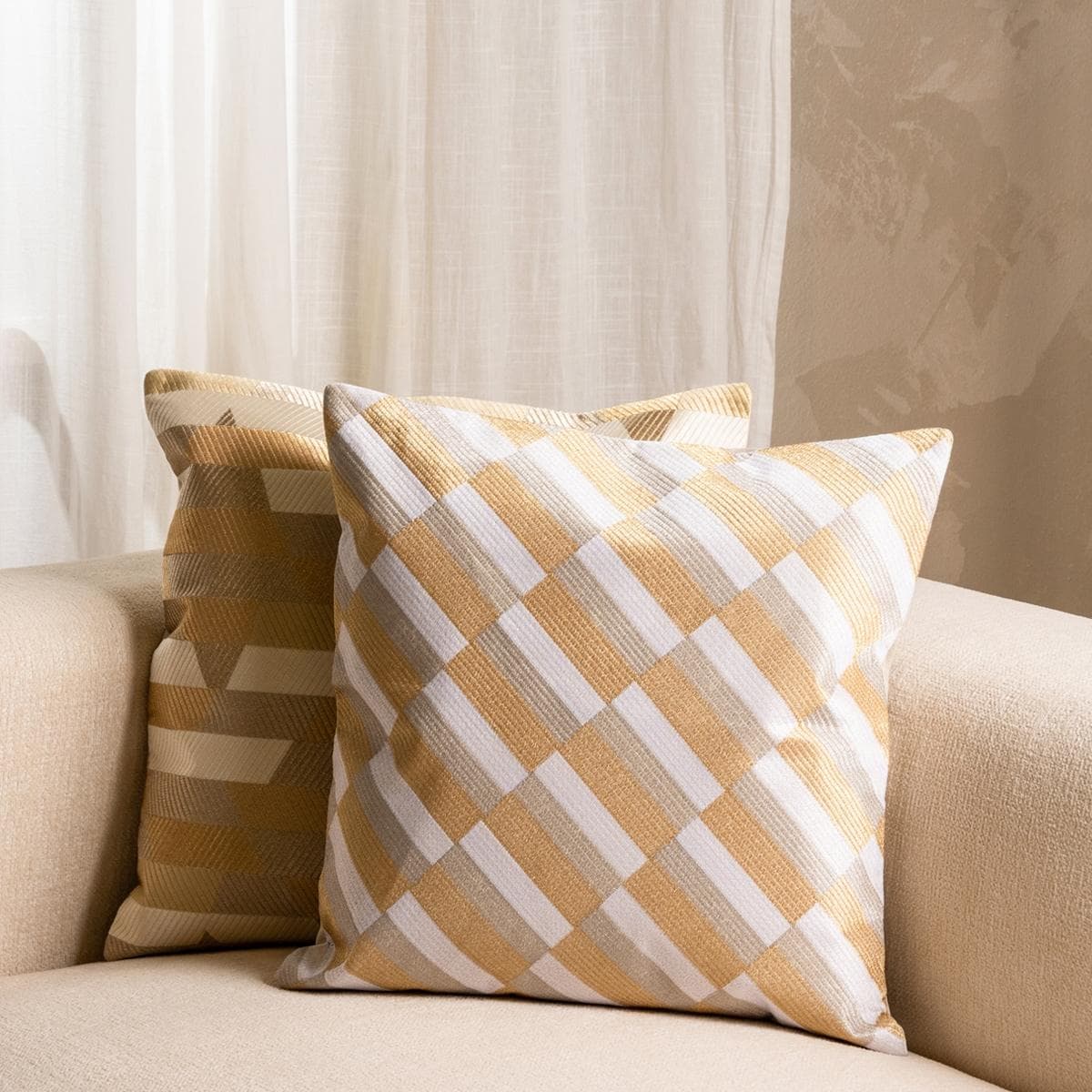 Twins Cushion Gold 50X50 cm
