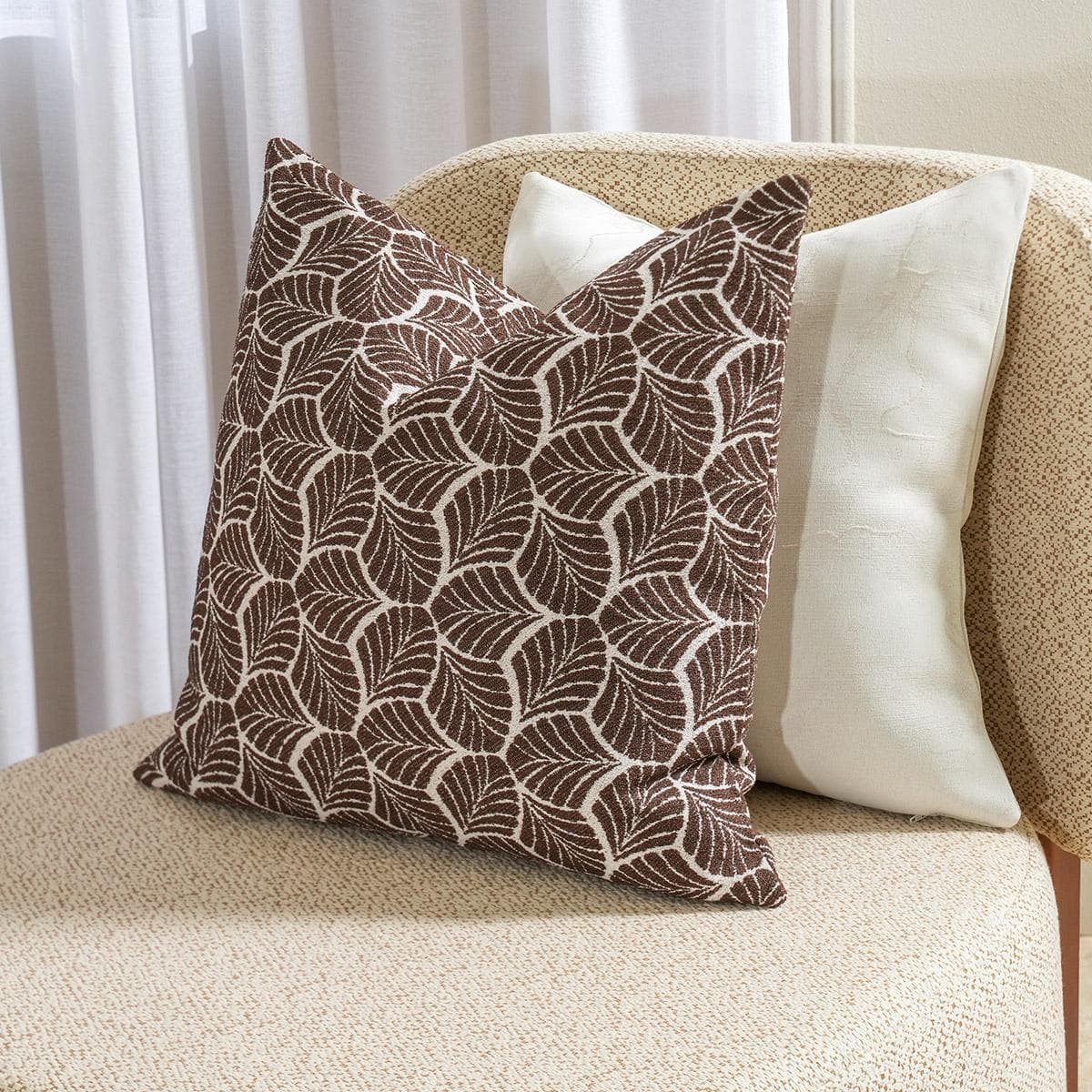 Hilly Cushion Brown 45 X 45 cm