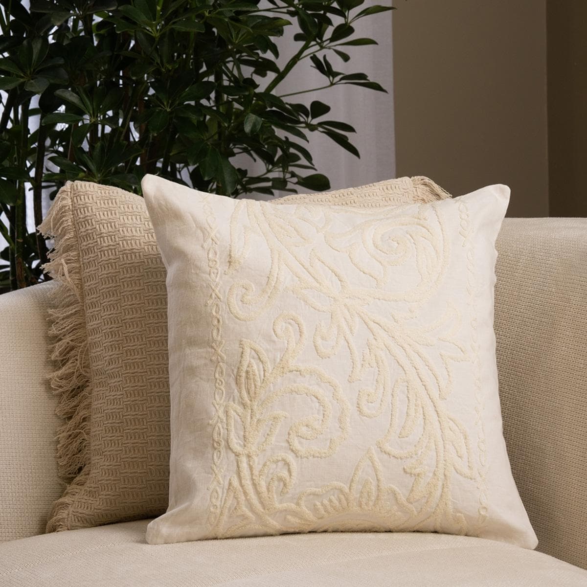 Mercury Cushion Cream 45 X 45 cm