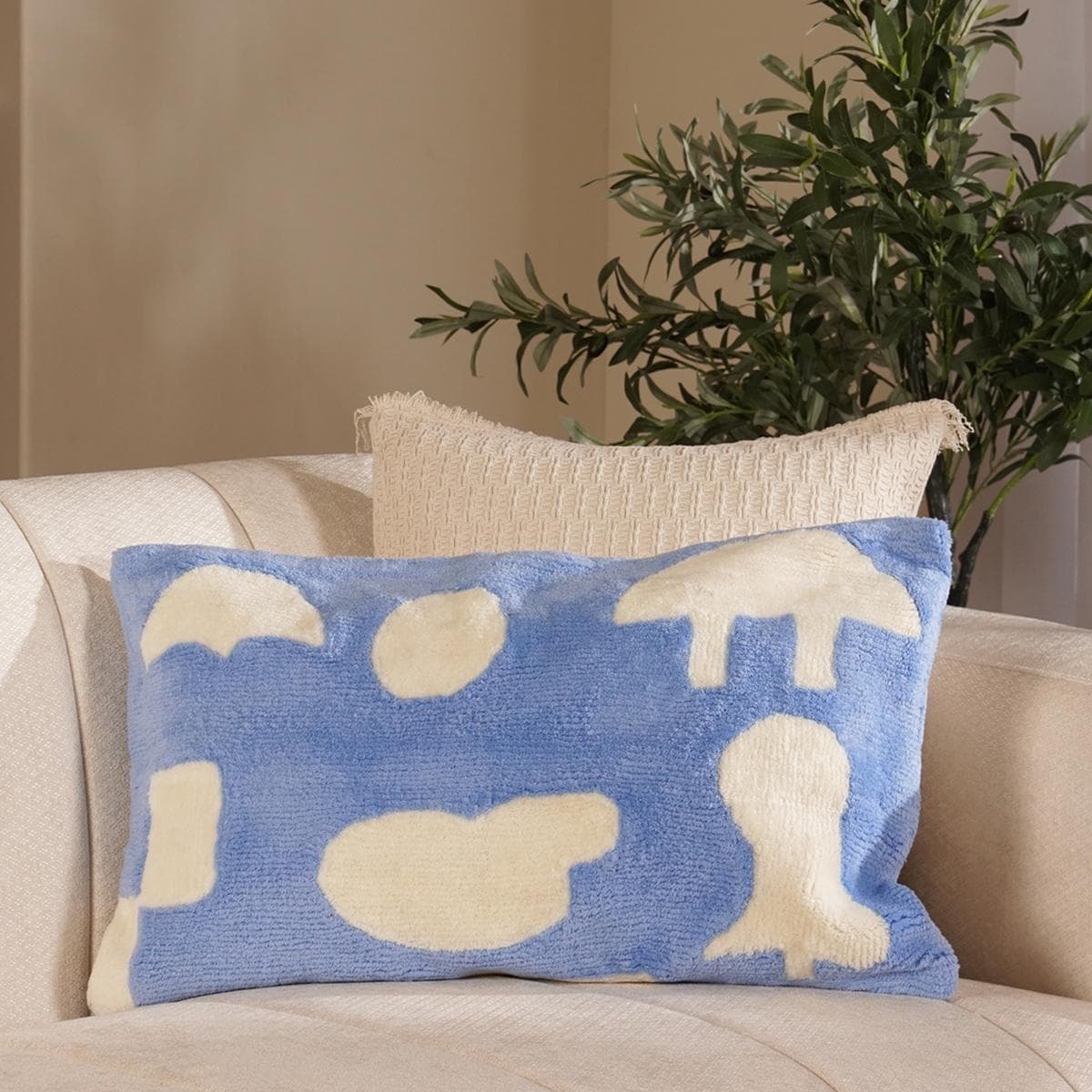 كوشيّة الكوت زرقاء 35×60 سم