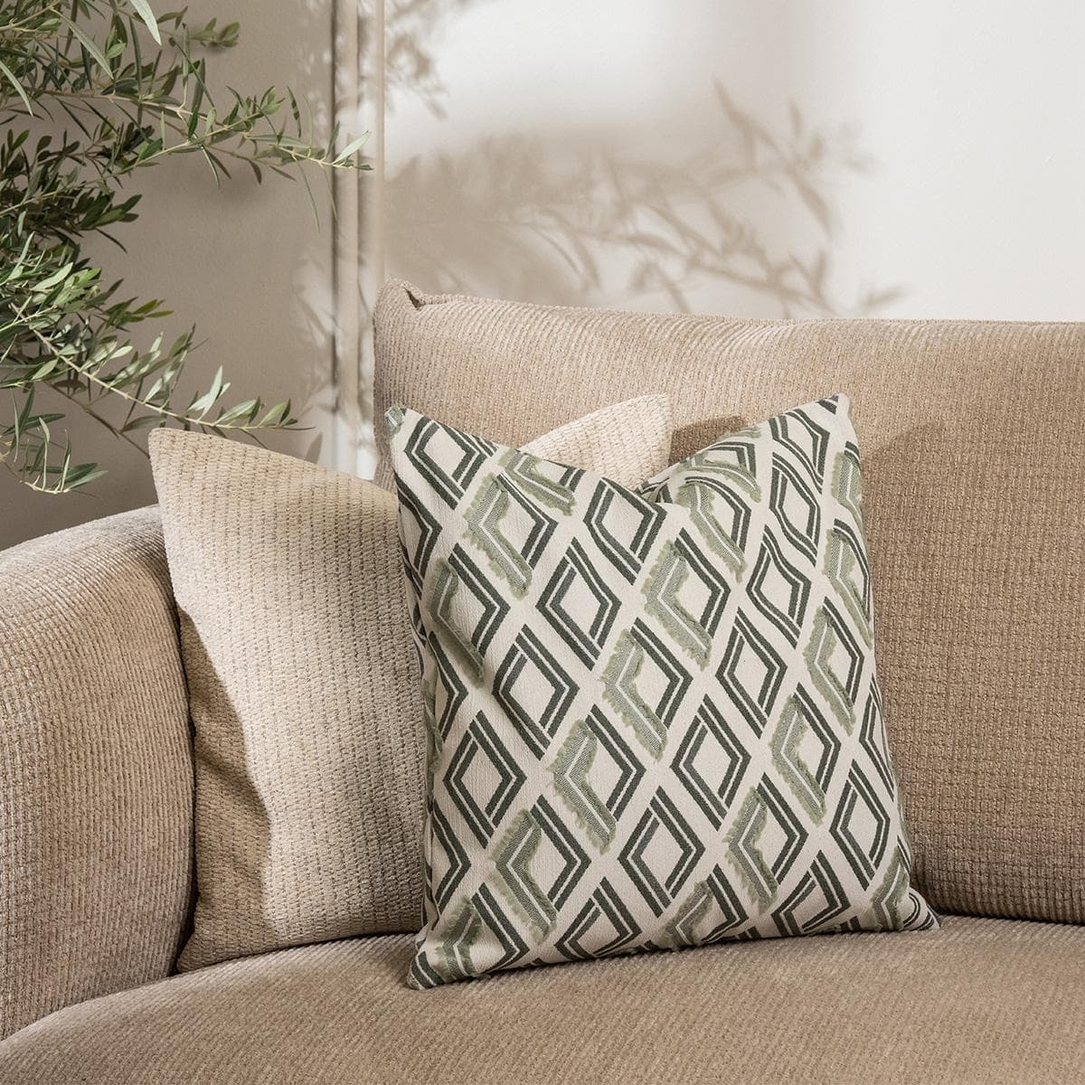 Karim Cushion Green 44X44 cm