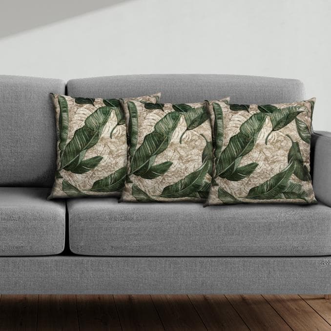 Tiffany Cushion Set 3Pcs Green 45X45 cm