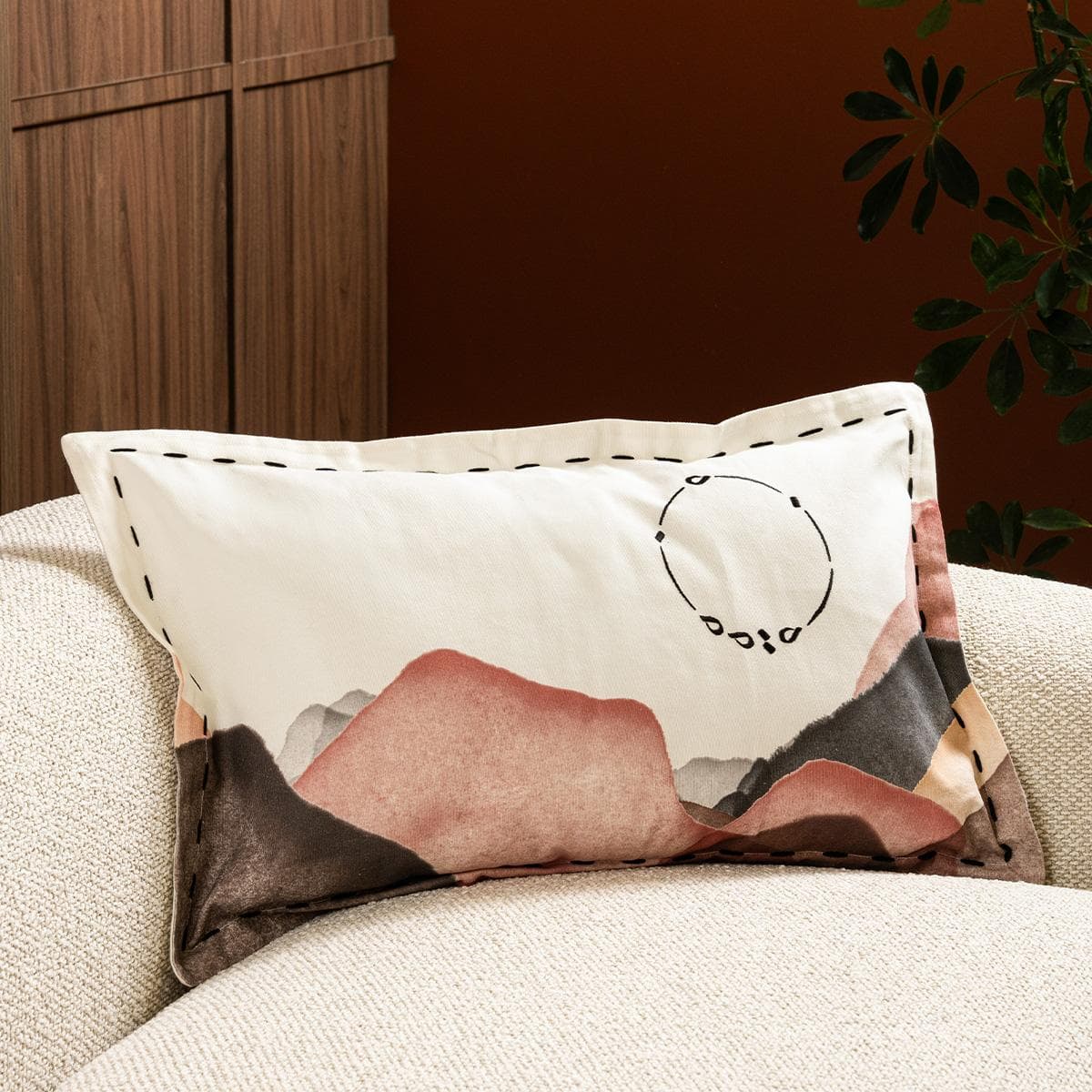 Ink & Earth Cushion Multicolor 35x60 cm