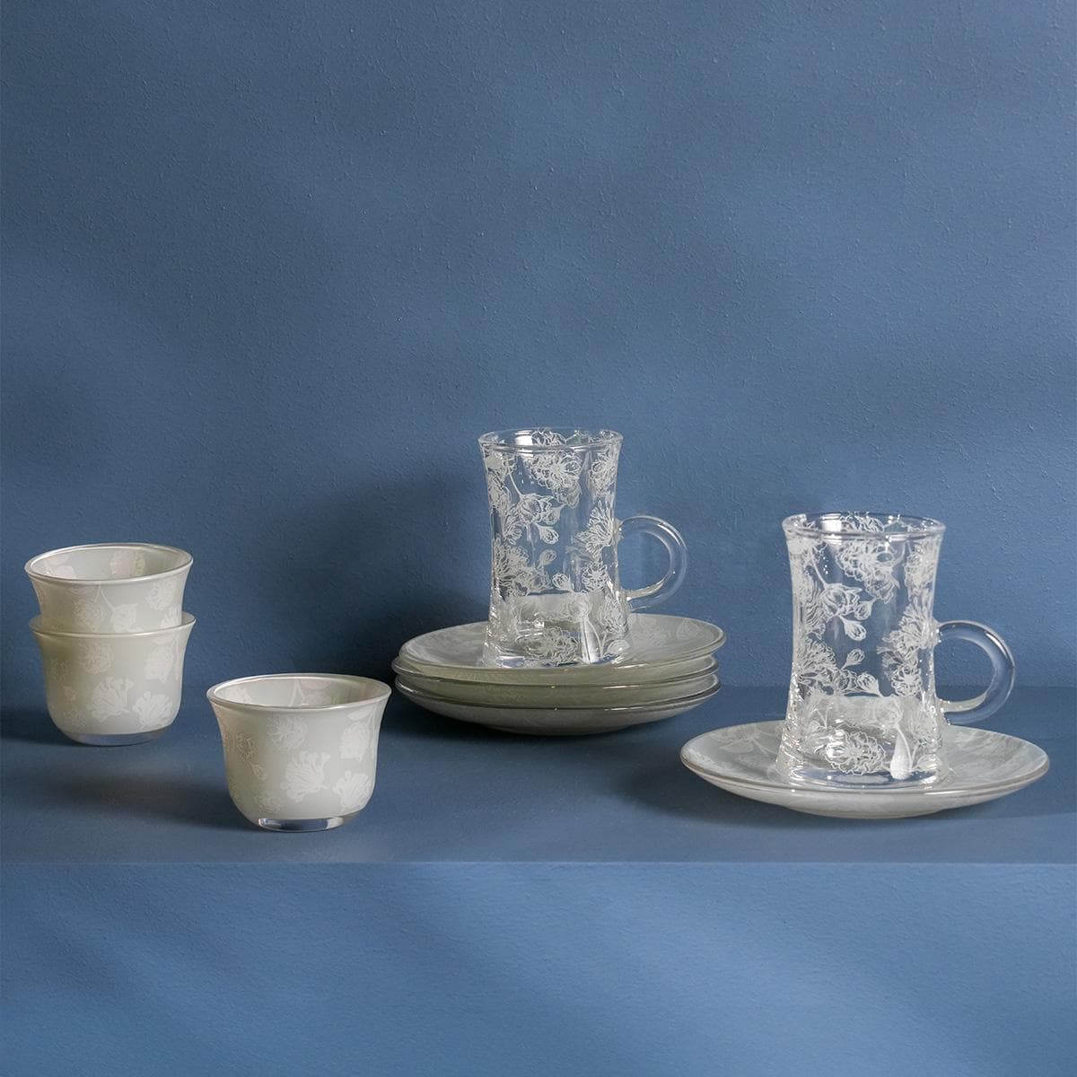 Evelyn Tea & Coffee Glass Bundle Set 12 Pcs