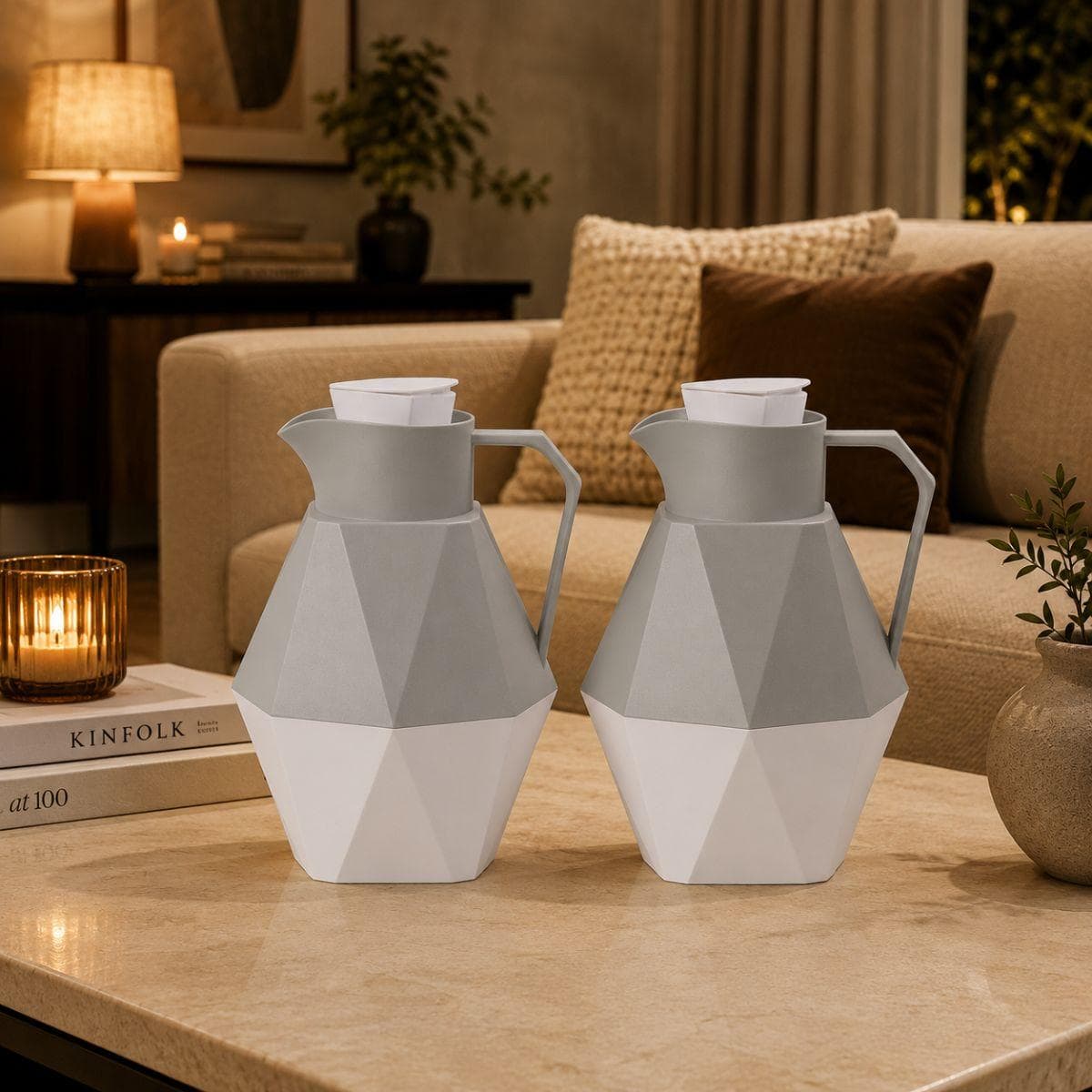 Shoug Server Set 2Pcs Grey 1 L