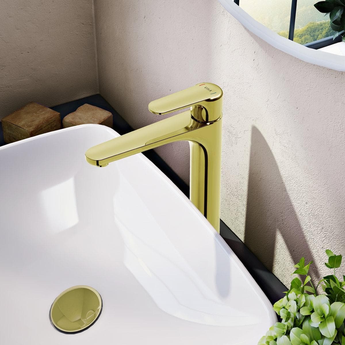 Root Basin Mixer Gold