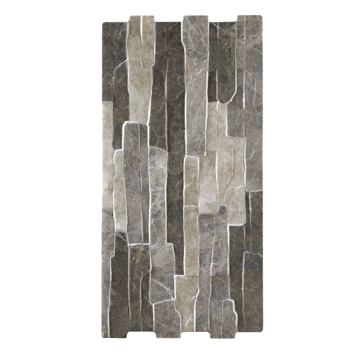 Dorne Glossy Ceramic Wall Tiles Brown 25X50 cm