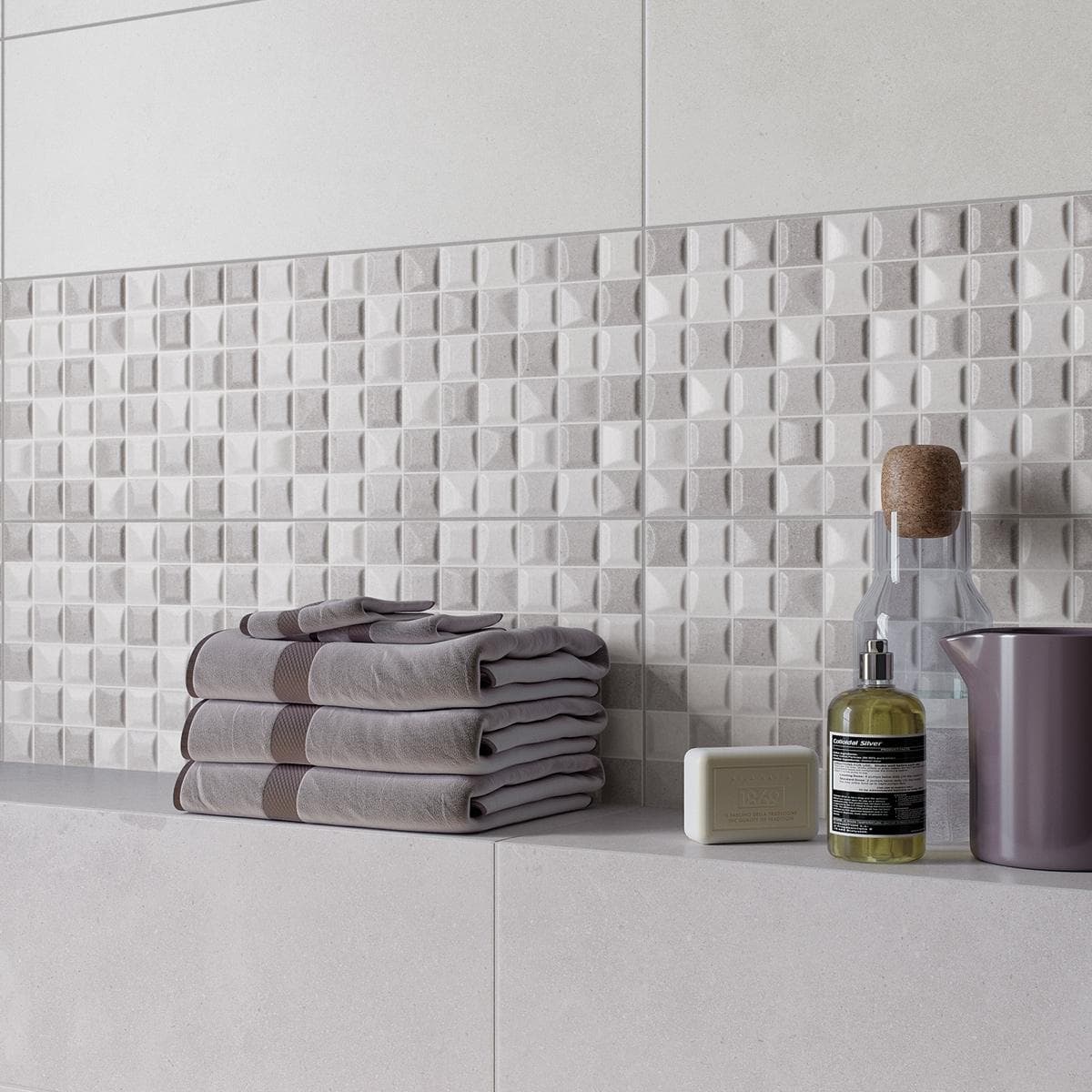 Tanis Matt Ceramic Wall Tiles Grey 20X60 cm