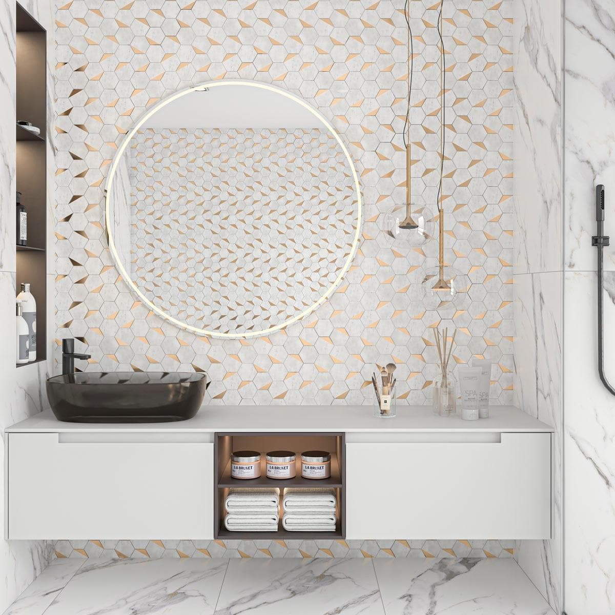 SKSD242 Mosaic Tiles 26.3x22.8 1PC