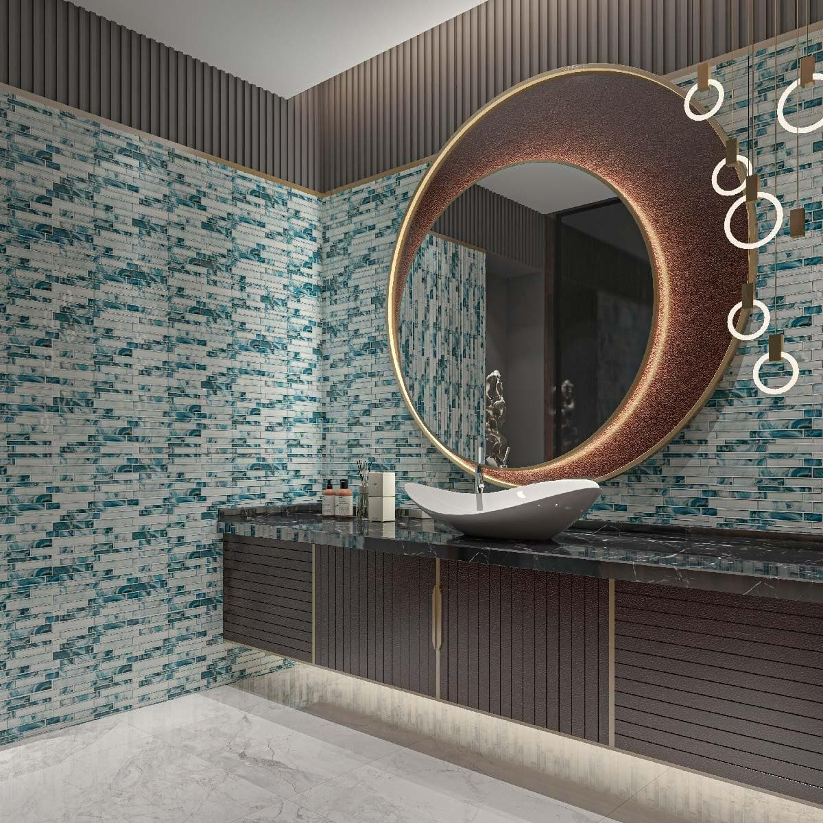 SKYPMB018 بلاط موزاييك 30×30 للقطعة الواحدة