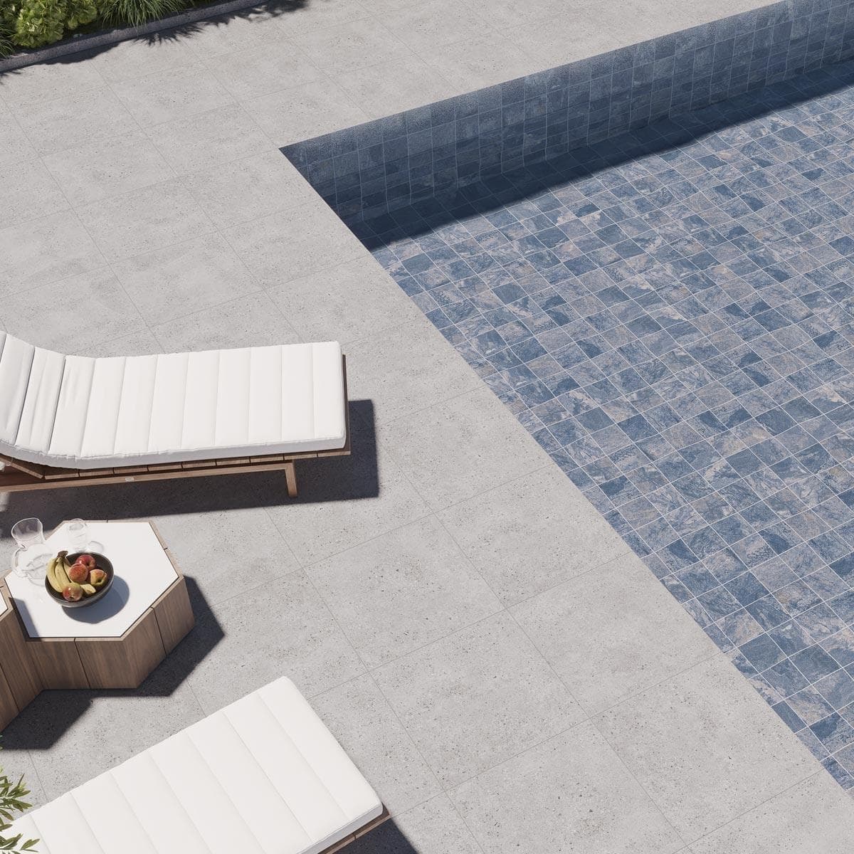 Siroco Azul Swimming Pool Porcelain Tile Blue 33.3X33.3 cm