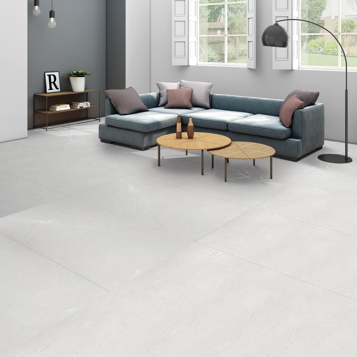 Armani1 Carving Porcelain Slabs Light Grey 80X160 cm