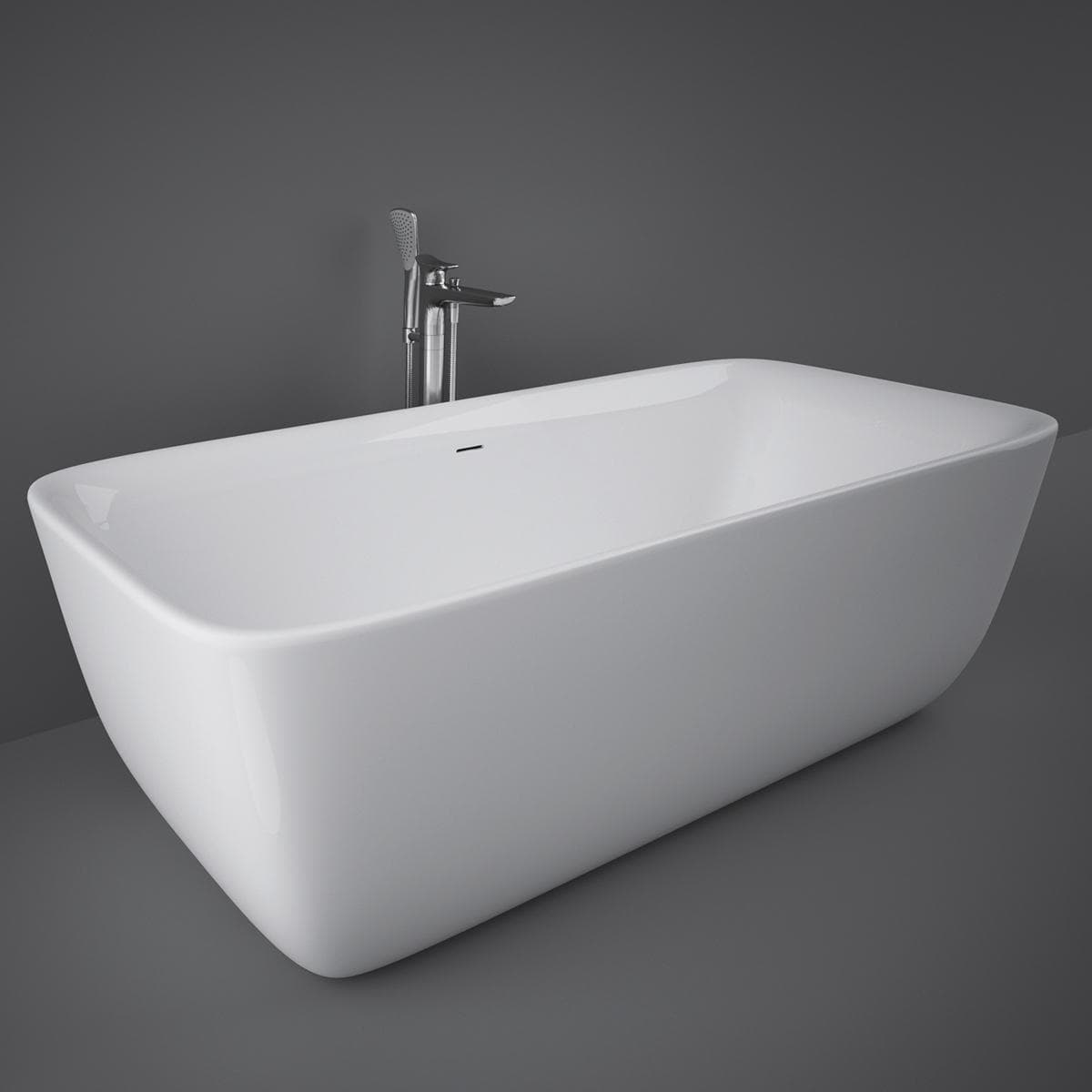 Contour Freestanding Round Rectangular Bathtub