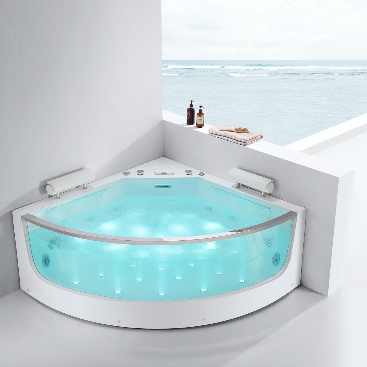 جاكوزي أتمور أبيض 140×140×50 سم