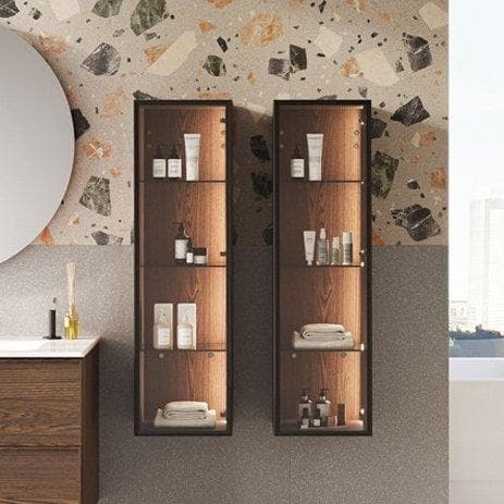 Metropole Edge Side Cabinet 35 cm Glass Door