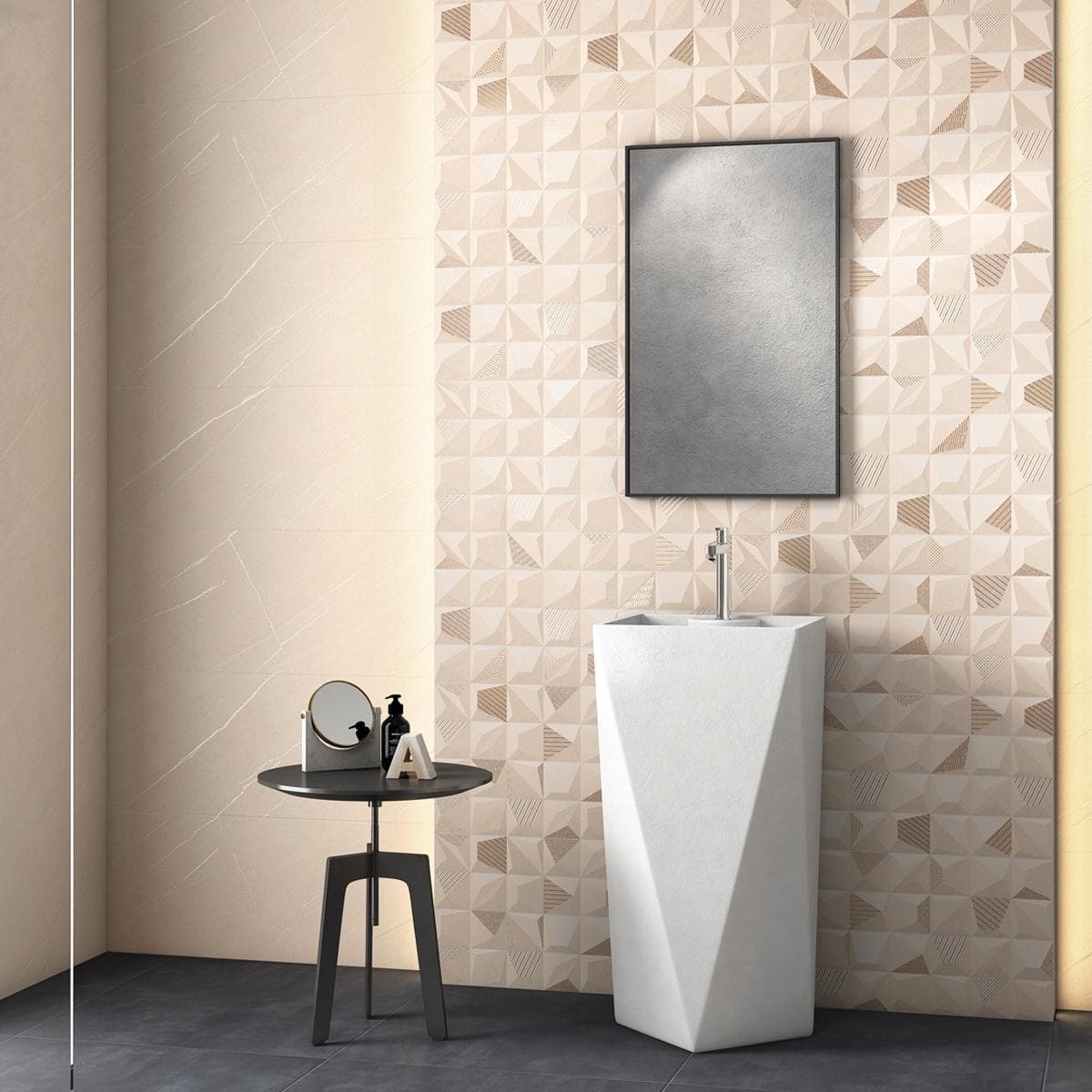Muse Ceramic Wall Tile Matt Beige 30X60 cm