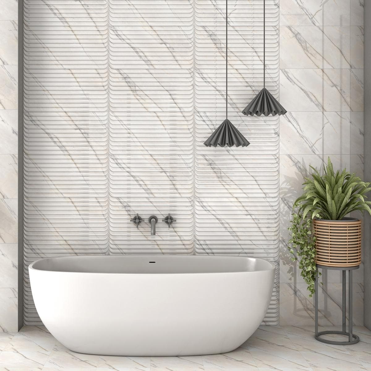 Lilac Ceramic Wall Tiles Matt Light Beige 30x30 cm