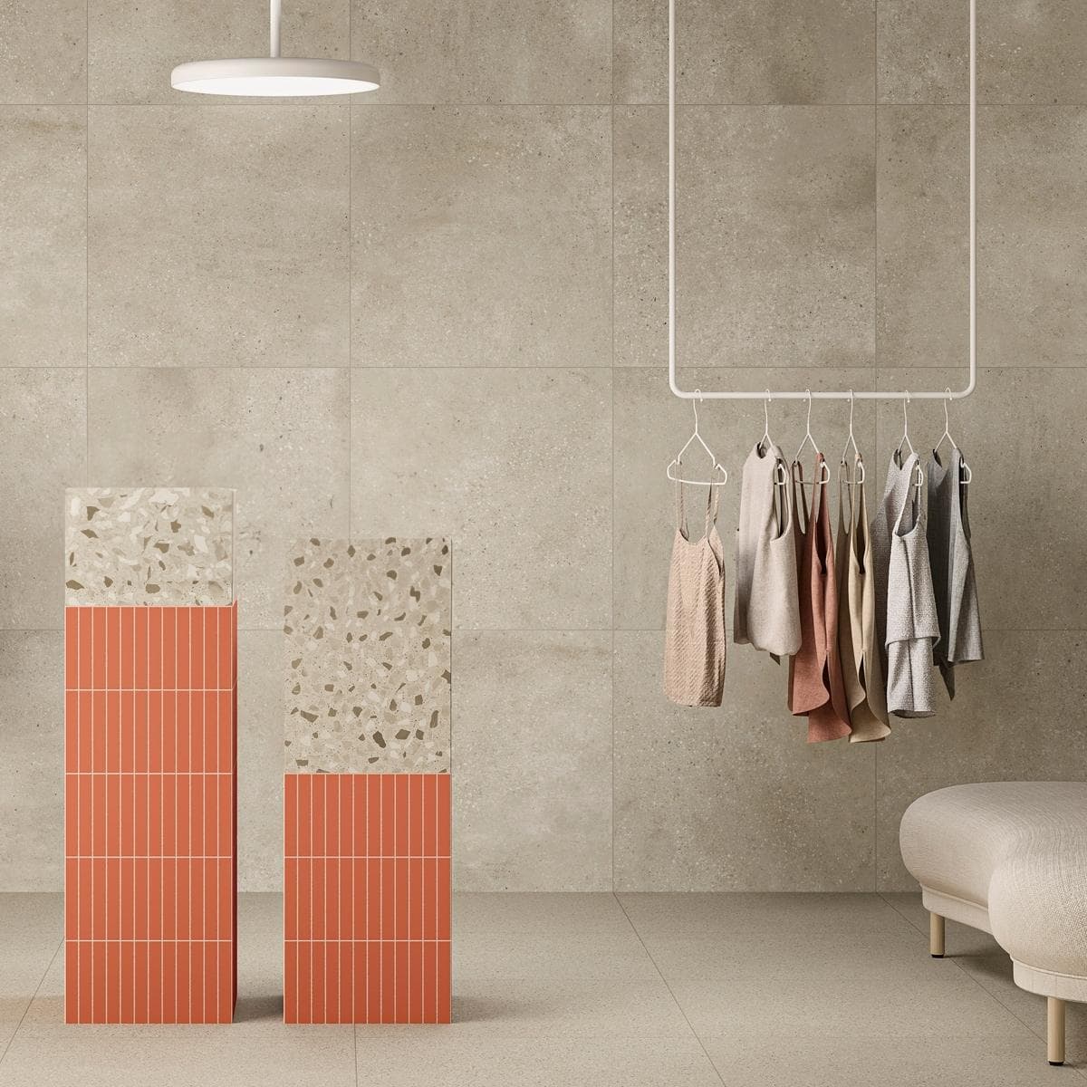 Cementmix Meso Porcelain Floor Tiles Light Greige 60X60 cm