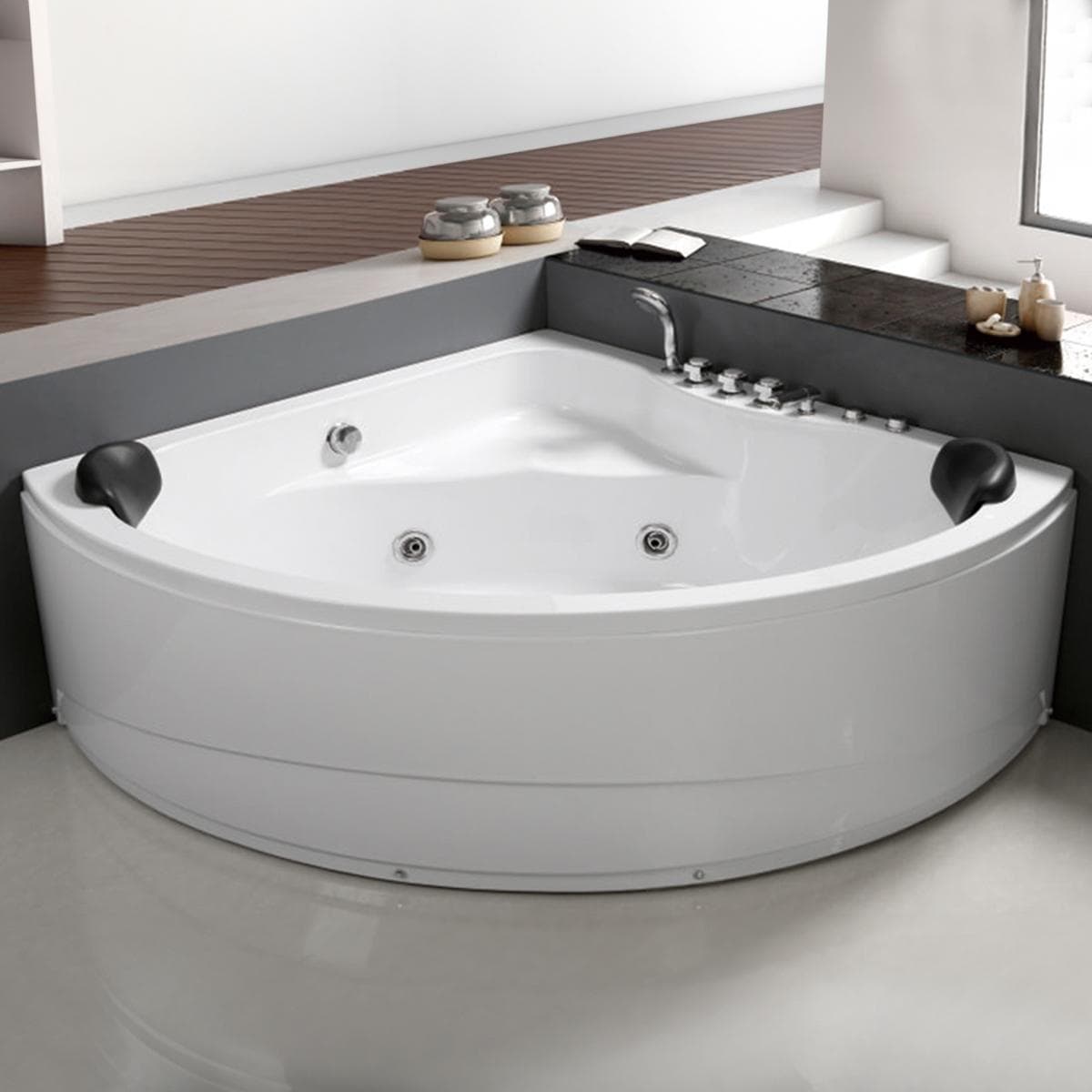 Fyber Jacuzzi White 150X150X58 cm