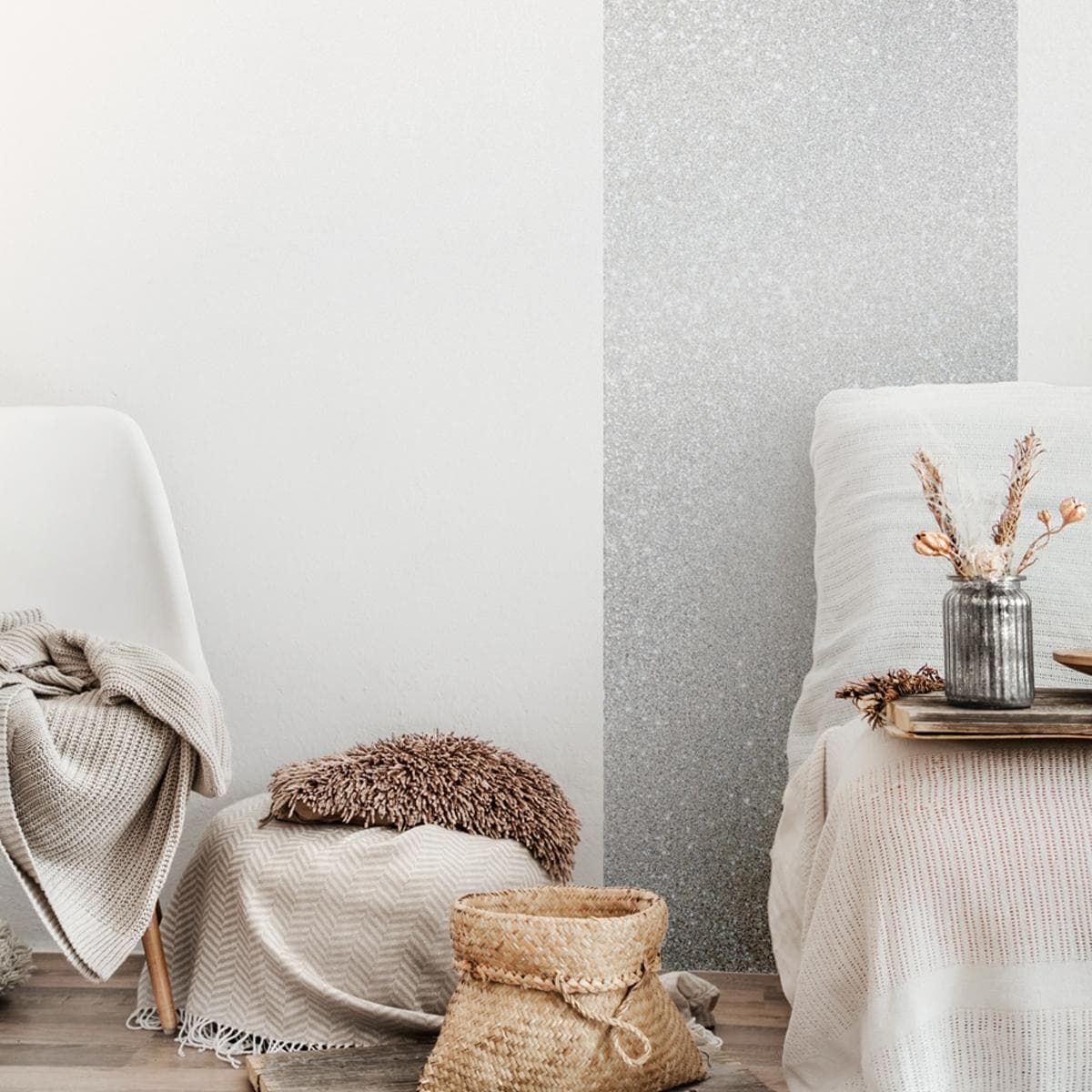 Glitter Wrap Glitter Silver R19 1.2 Meter Width