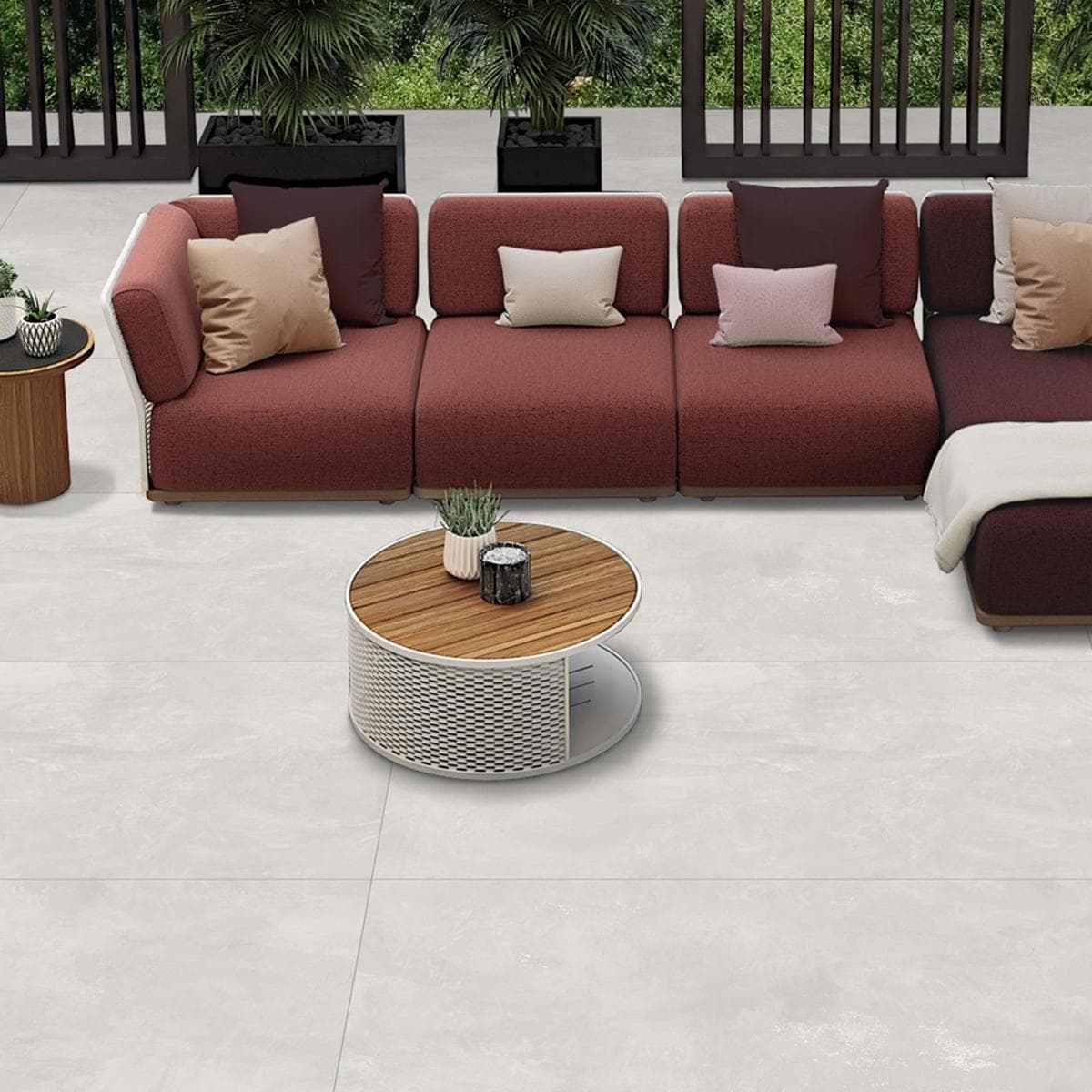 Morgan1 Porcelain Slab Matt Grey 80X160 cm