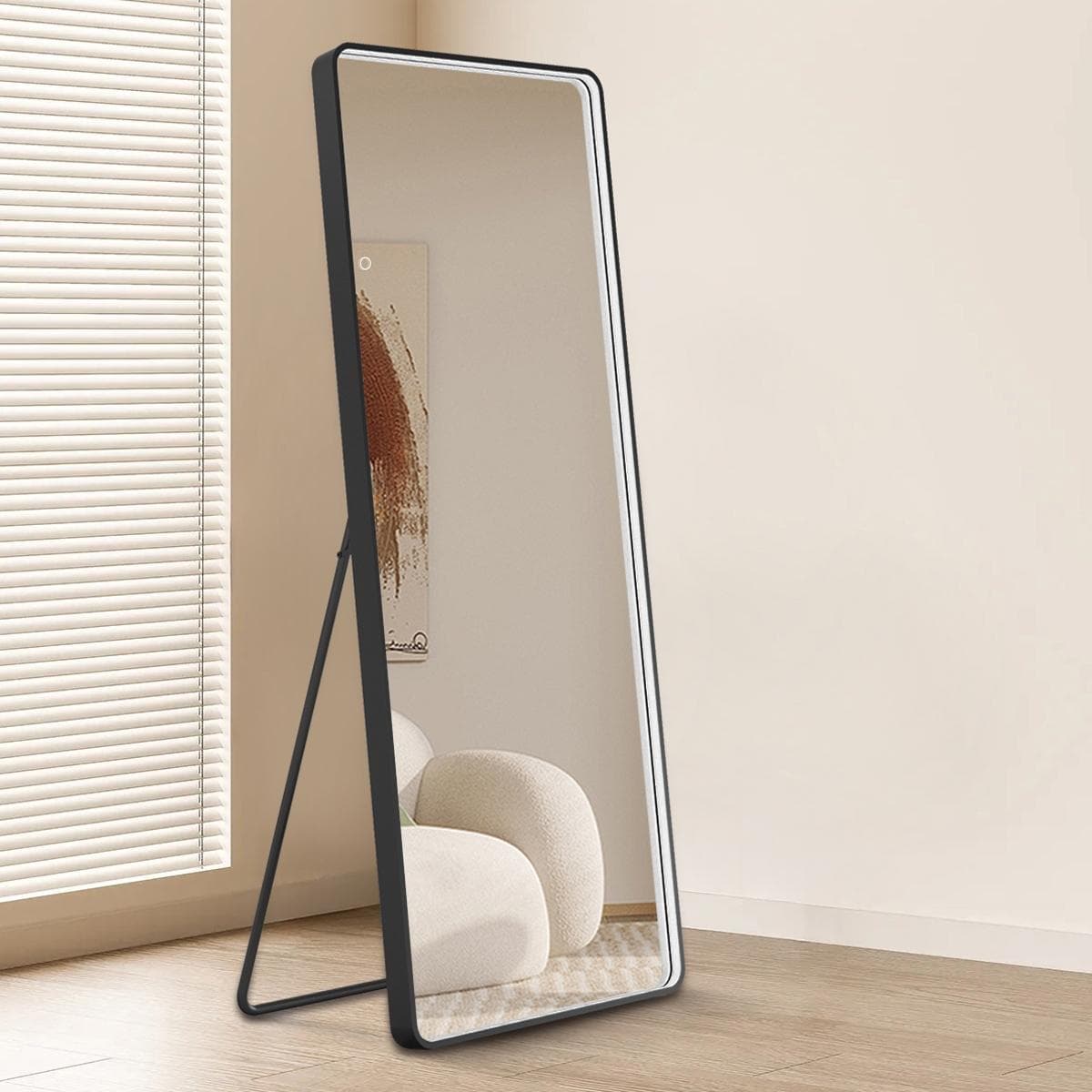 Rift Portrait Mirror with LED 150X60 cm