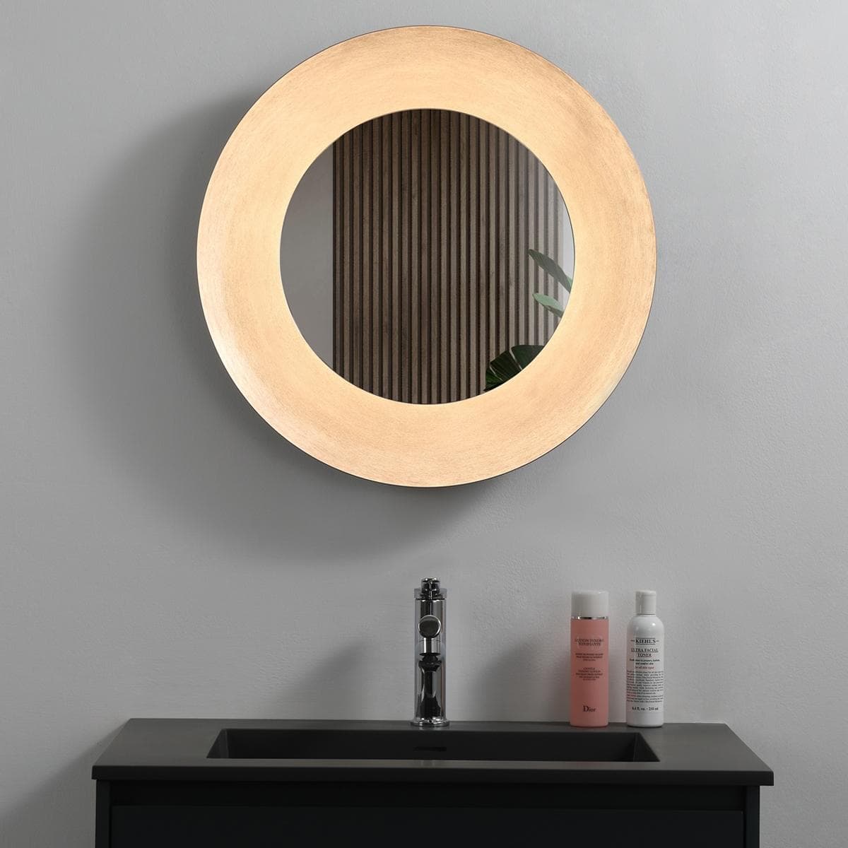 مرآة حمّام كويب بإضاءة LED بقطر 550 مم