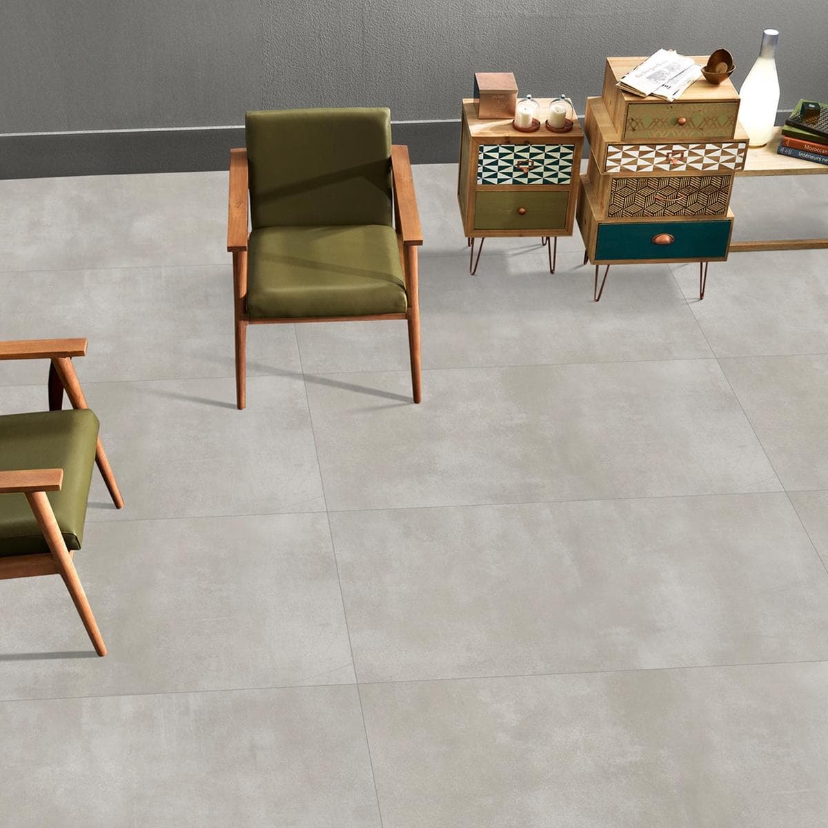 Nevada Porcelain Floor Tiles Matt Grey 60X120 cm