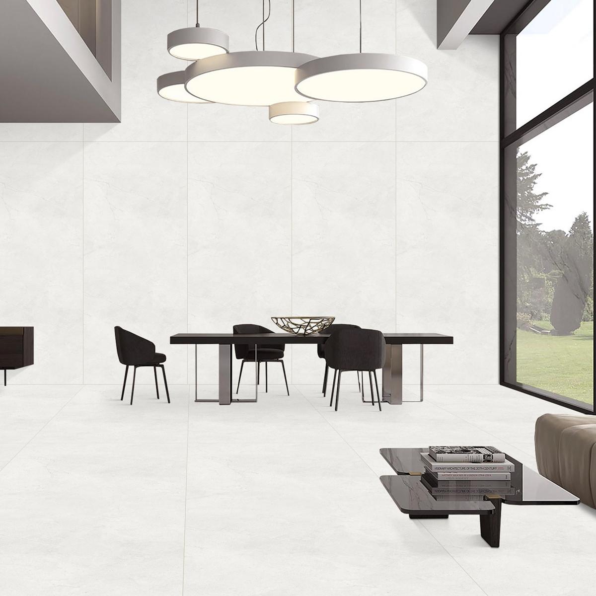 Mega Porcelain Slabs Matt White 120X280 cm